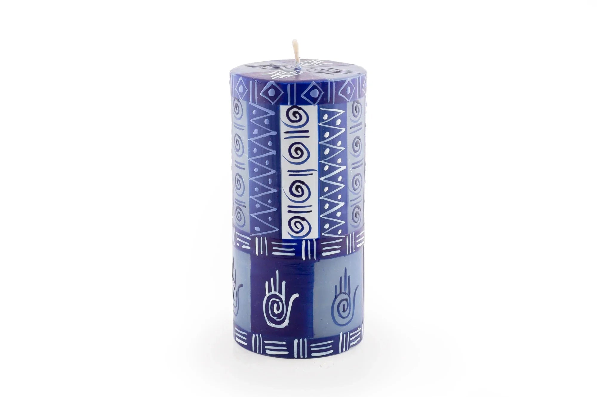  Blue Hamsa Pillar Candle、mySite、elrpsem3k