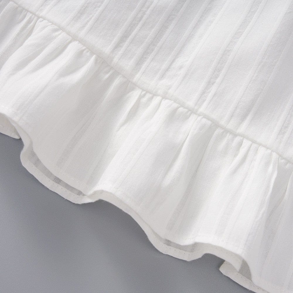 Square Neck White Tank and Sunflower Print Pants Set for Toddler Girls、mySite、g9winljtr