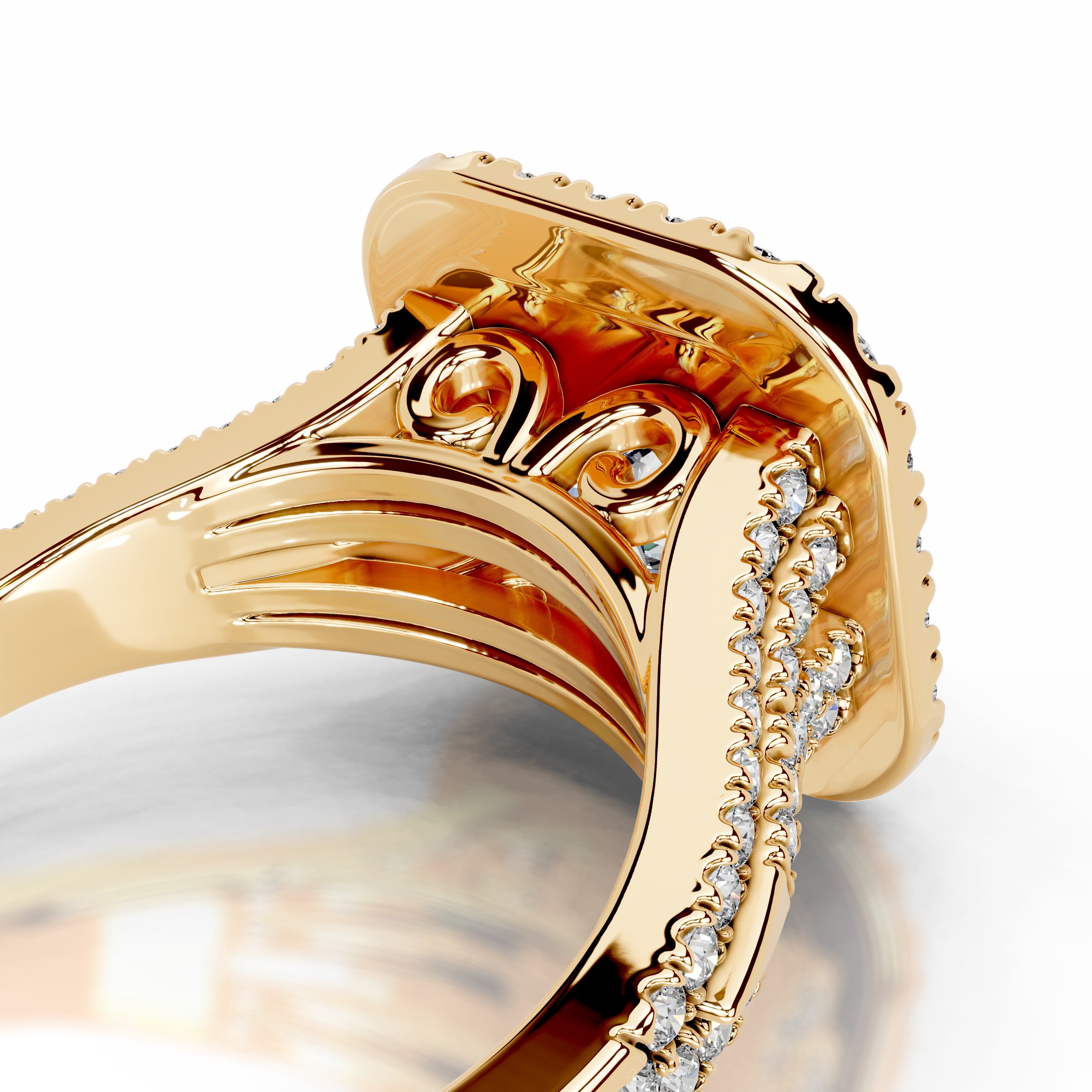 Tainara Diamond Engagement Ring - 18K Yellow Gold、mySite、hinf8tx79