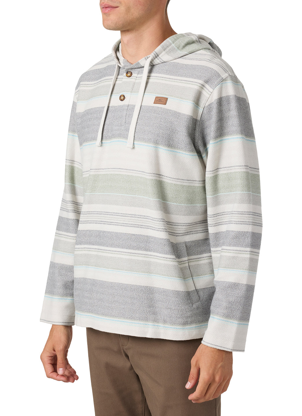 O'Neill Men's Bavaro Stripe Hoodie Poncho、mySite、noshort