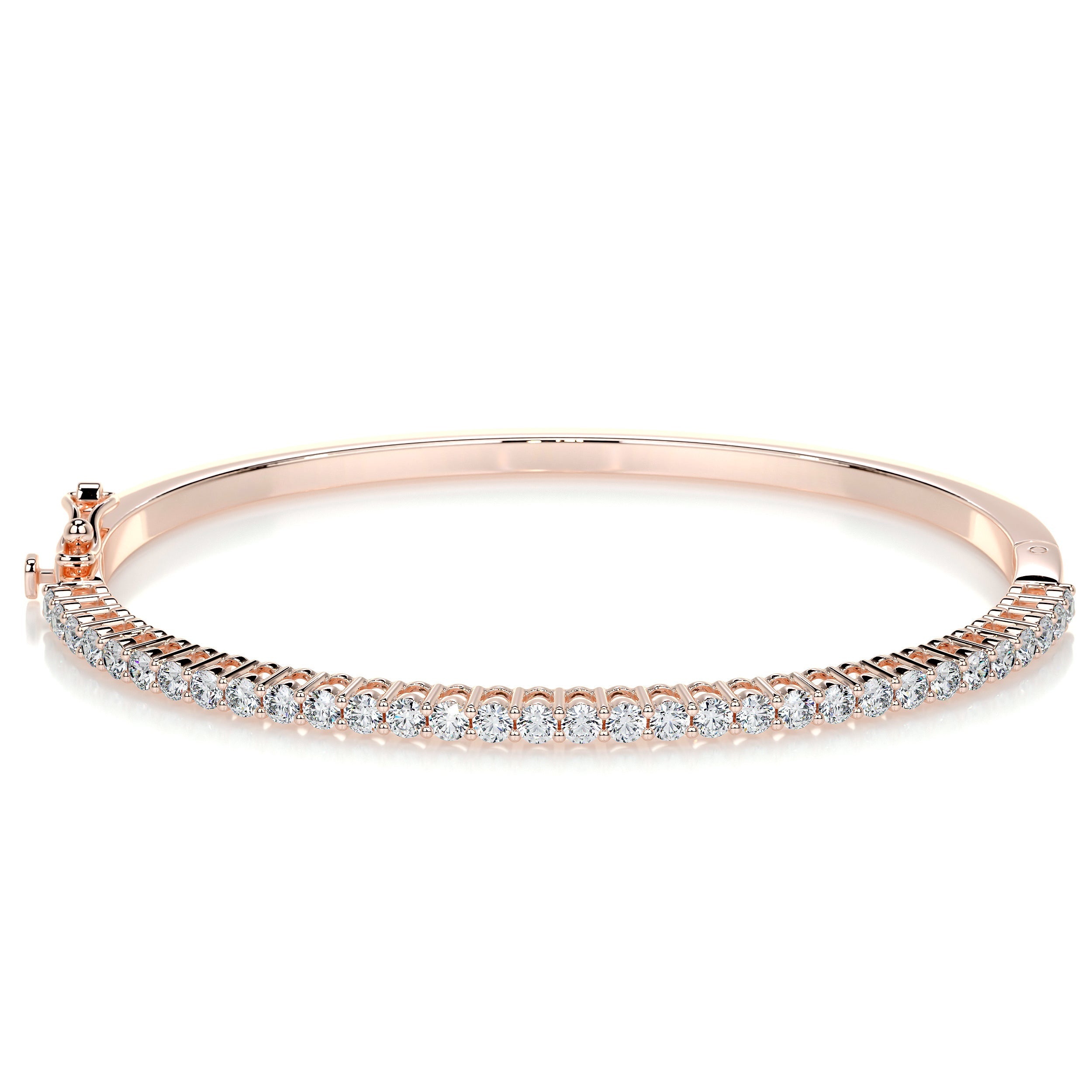 Karla Bangle Lab Grown Diamond Bracelet (1.6 Carat) -14K Rose Gold、mySite、hinf8tx79