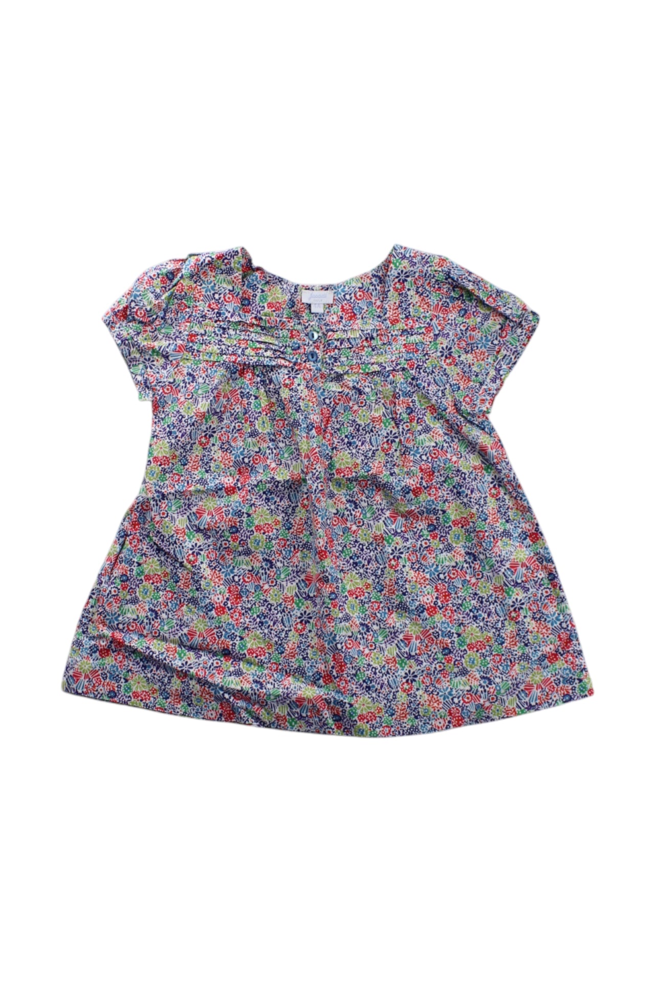 Jacadi Floral Short Sleeve Dress Size 4T、mySite、g9winljtr