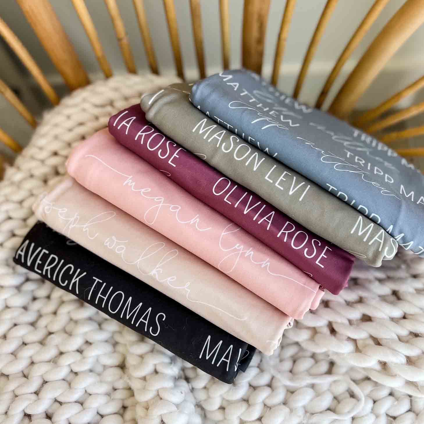  Personalized Baby Name Swaddle Blanket | Waffle Color Palette、mySite、layawaytickets