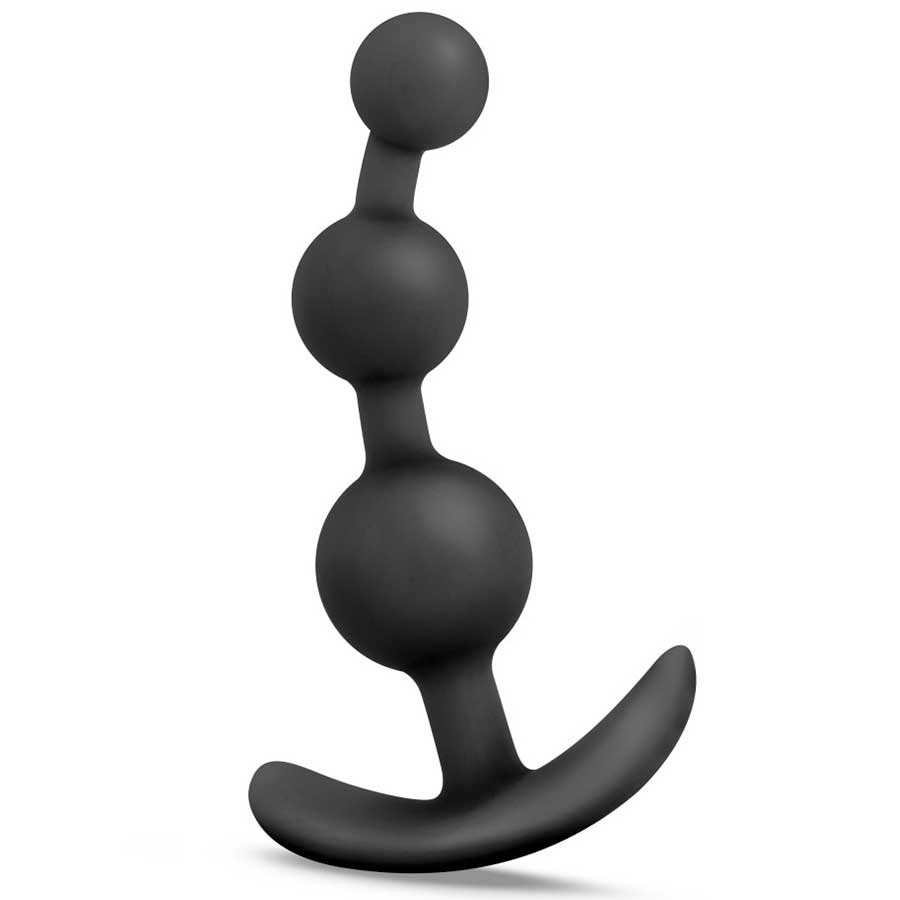 Anal Adventures Platinum Small Anal Beads Black by Blush Novelties、mySite、bottomscart