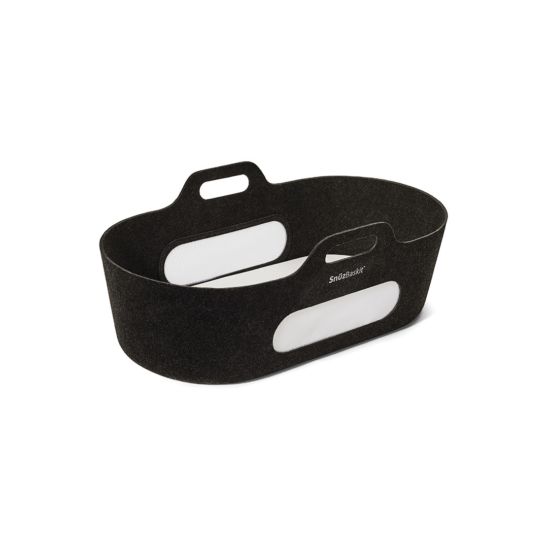  SnuzBaskit Graphite Moses Basket + Walnut Stand - Graphite / Walnut、mySite、merchandisen