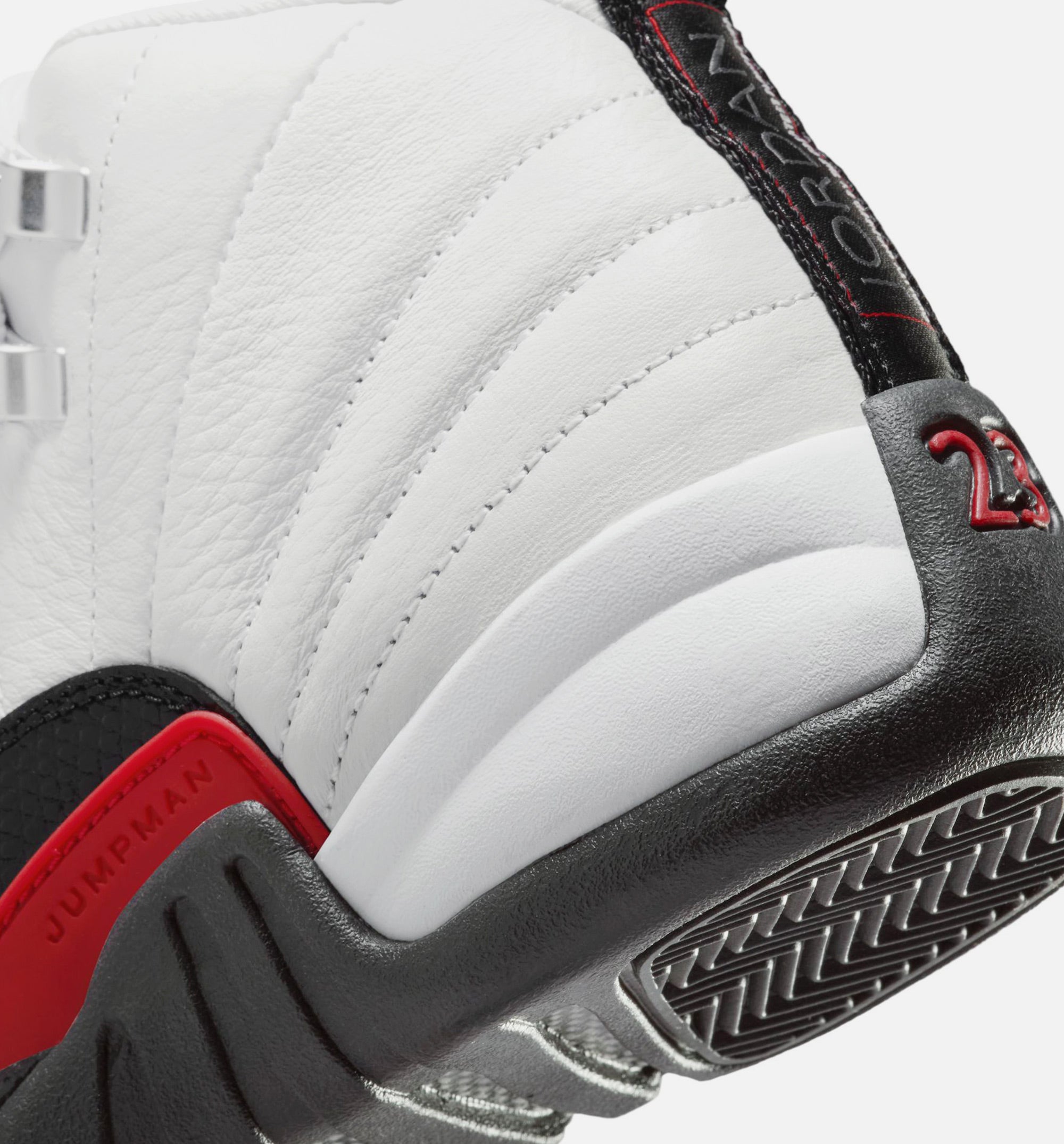 Air Jordan 12 Retro Taxi Flip Grade School Lifestyle Shoe - White/Gym Red/Black、mySite、dreamappss