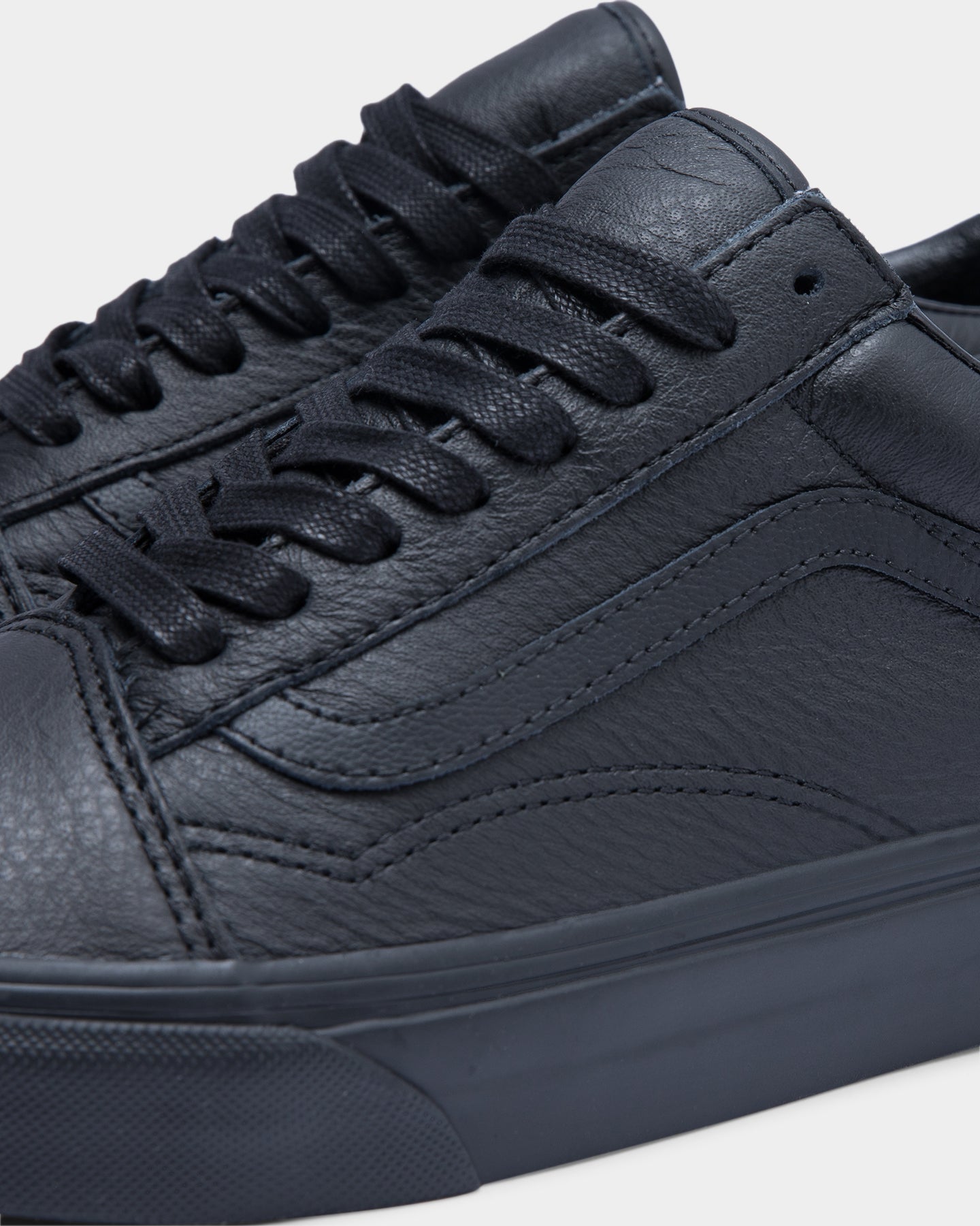 Vans Men's Old Skool (Leather) Black/Black、mySite、zt4zffjzw