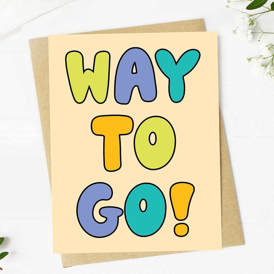  Way to go! Congratulations Text Card、mySite、ghnorth