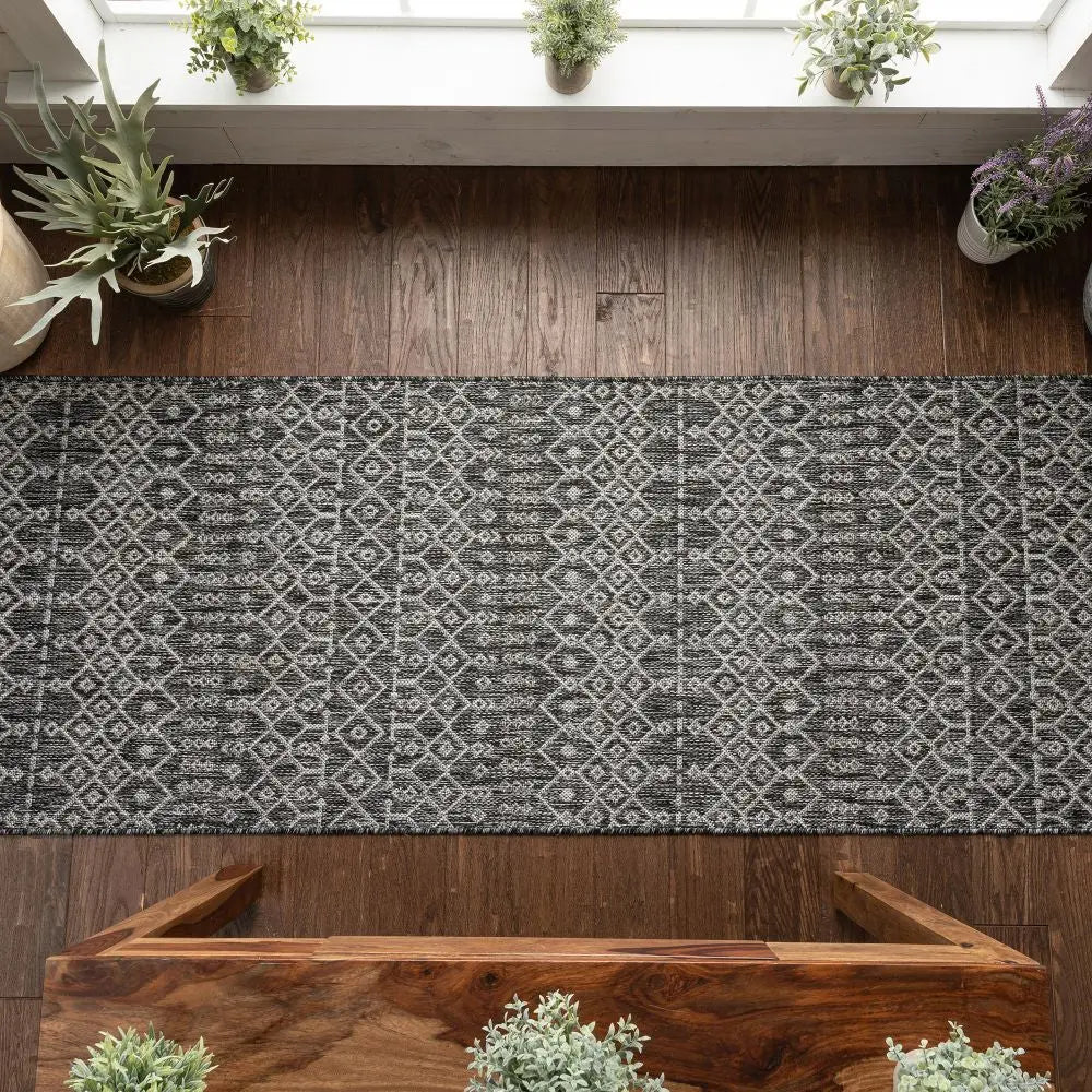 Nord Moroccan Tribal Indoor Outdoor Grey Flatweave Rug、mySite、gigharbornorthrealestate