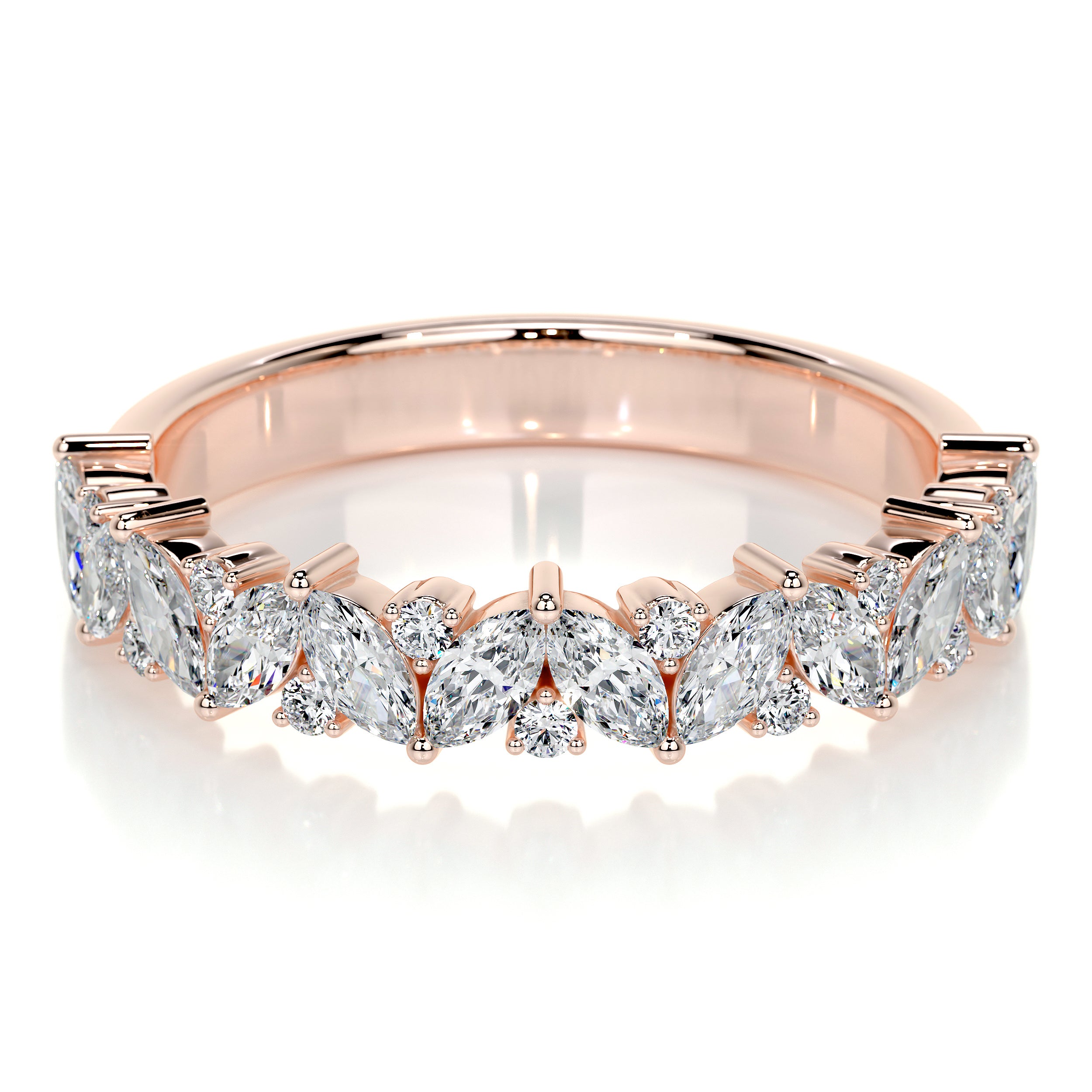 Regina Lab Grown Diamond Wedding Ring (0.85 Carat) -14K Rose Gold、mySite、hinf8tx79