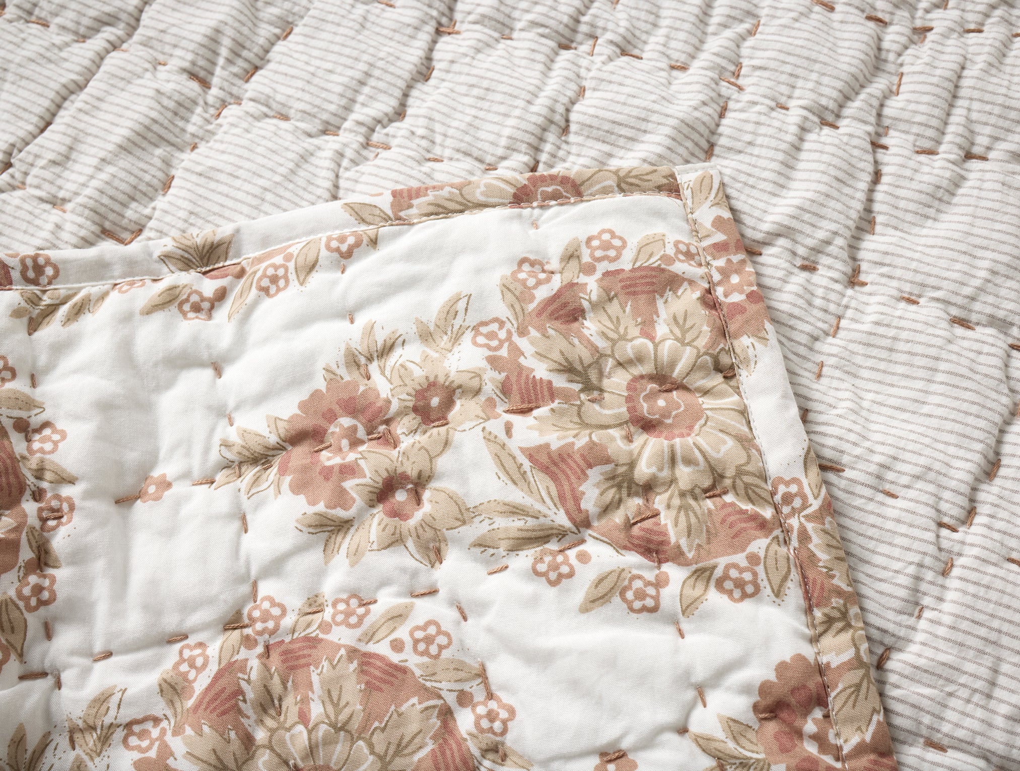  Flores Handstitched Organic Quilt、mySite、sugarbowlscore