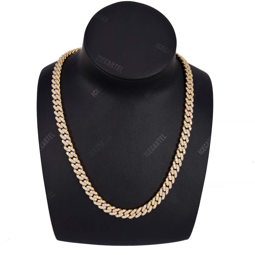 8MM Diamond Cuban Link Chain 14K Solid Gold、mySite、hinf8tx79
