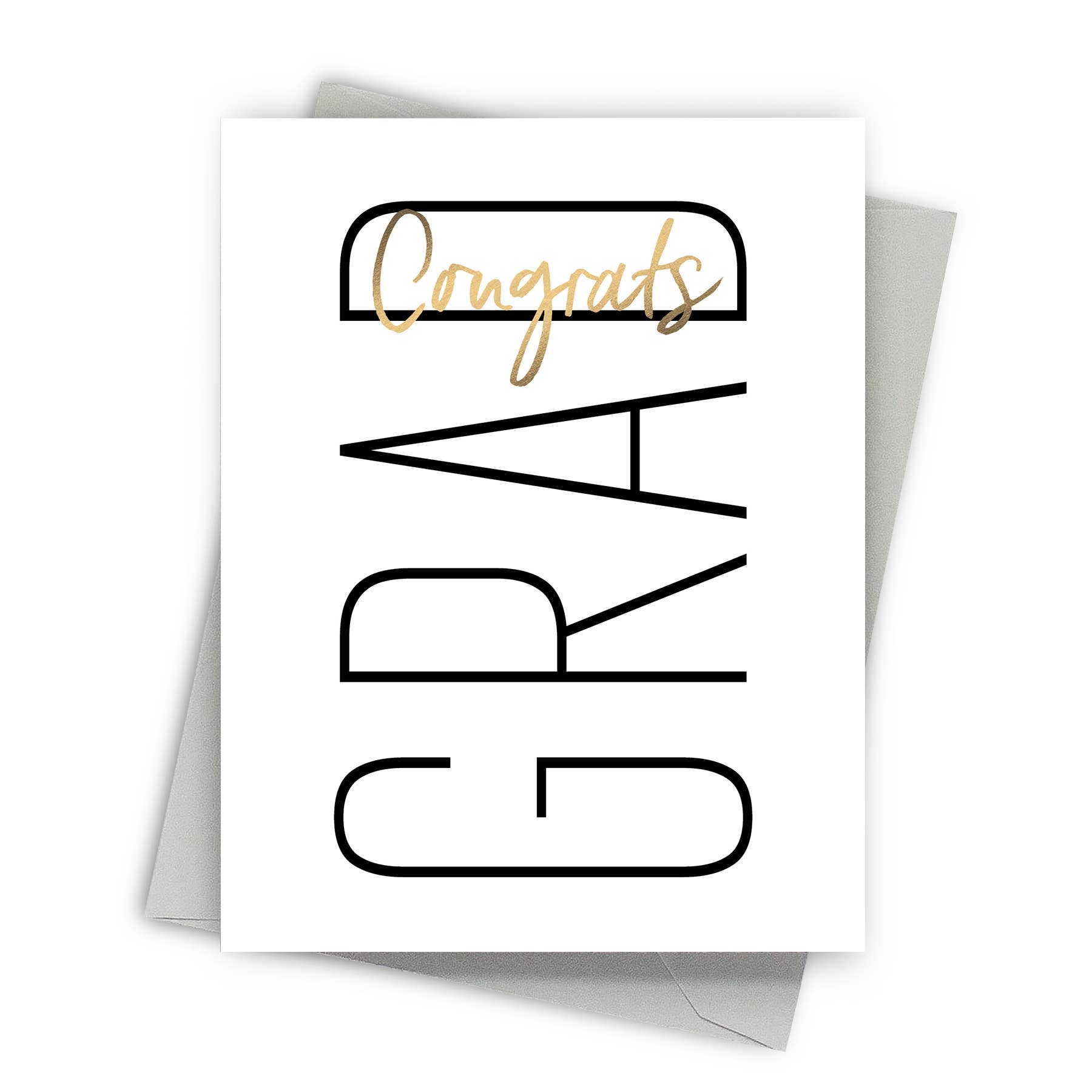 Fine Moments - Minimalist Graduation Greeting Card - Congrats Grad、mySite、garagedoors4me