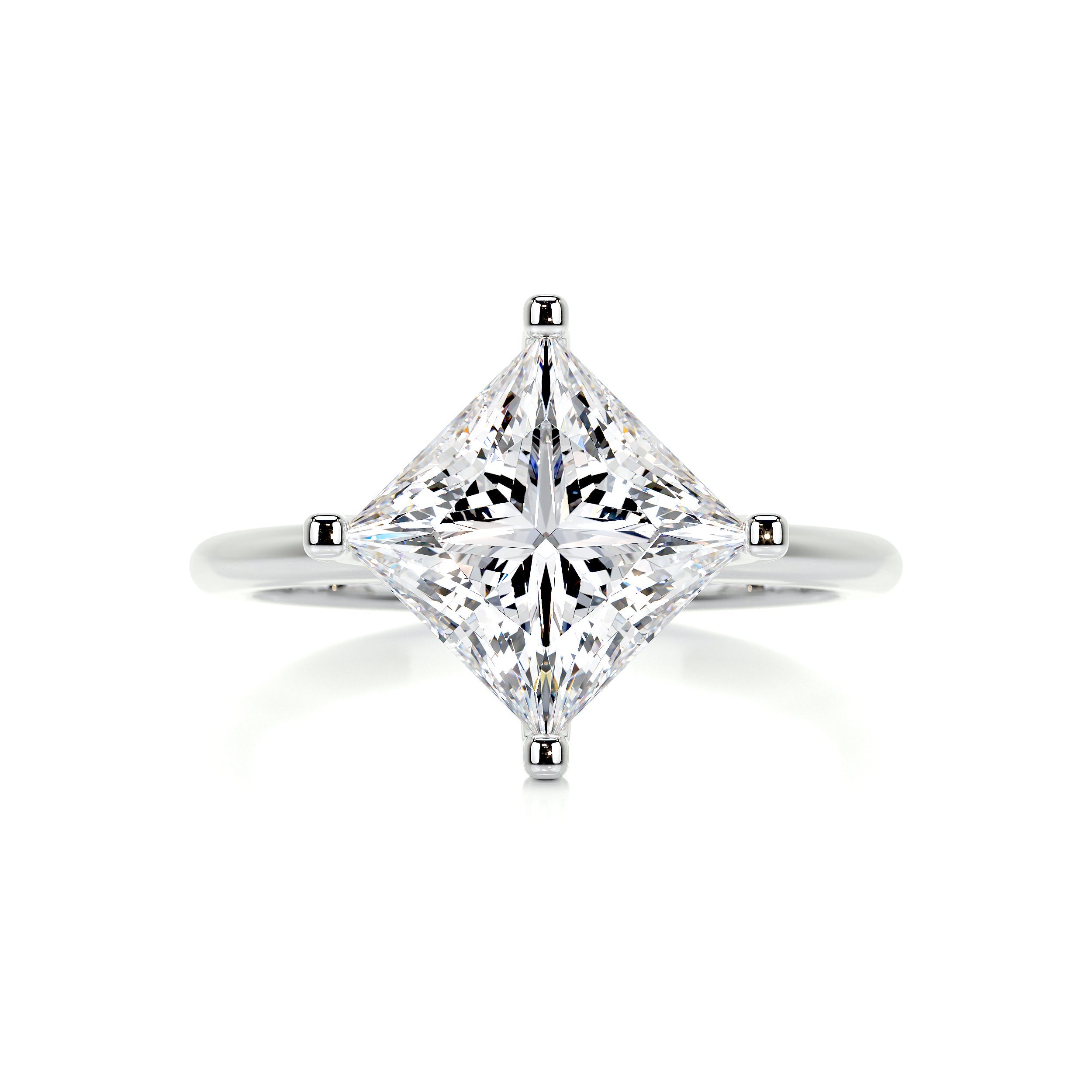 Alma Moissanite Ring -14K White Gold (RTS)、mySite、hinf8tx79