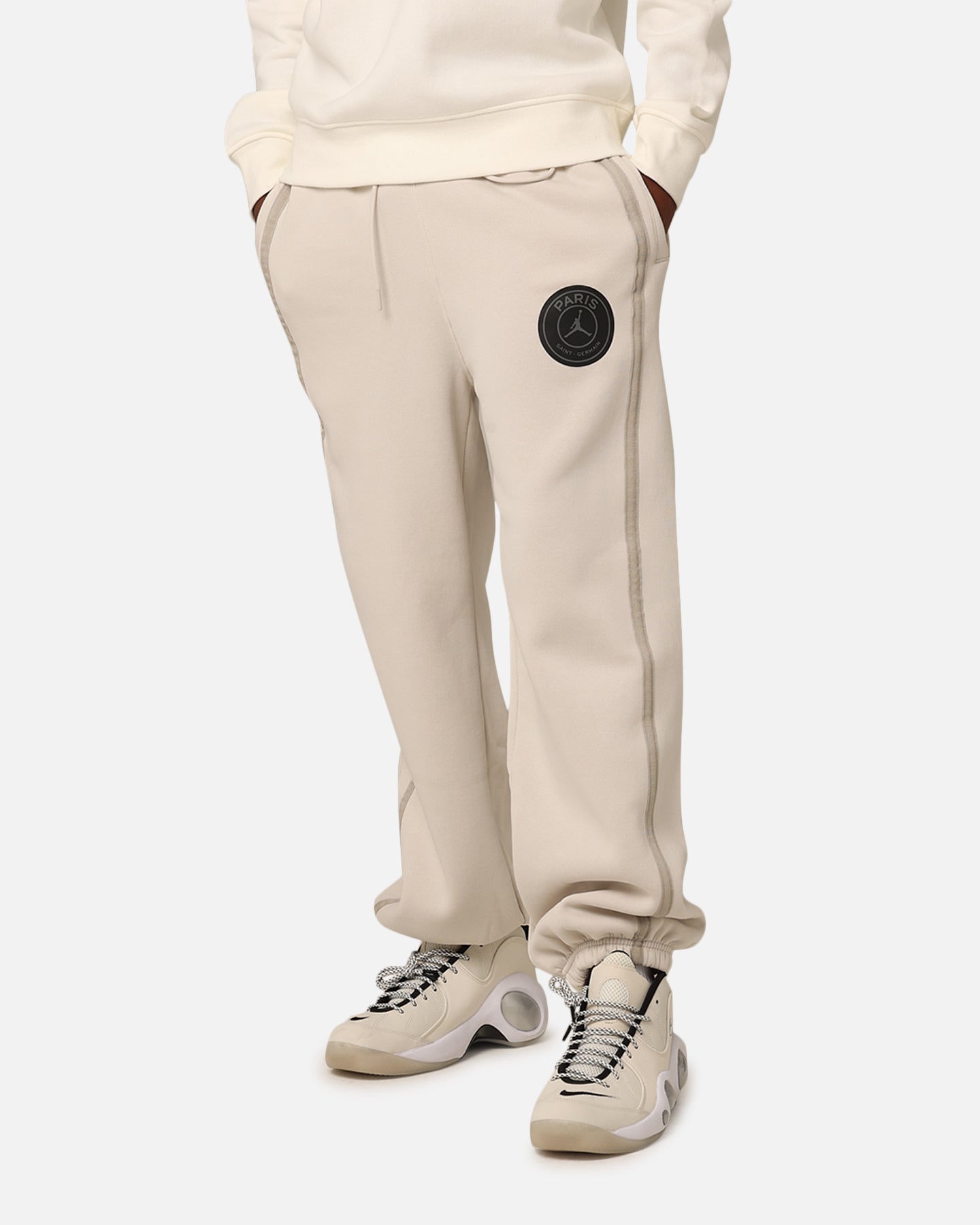 Jordan X Paris Saint-Germain Fleece Pants Light Bone/Black、mySite、zt4zffjzw