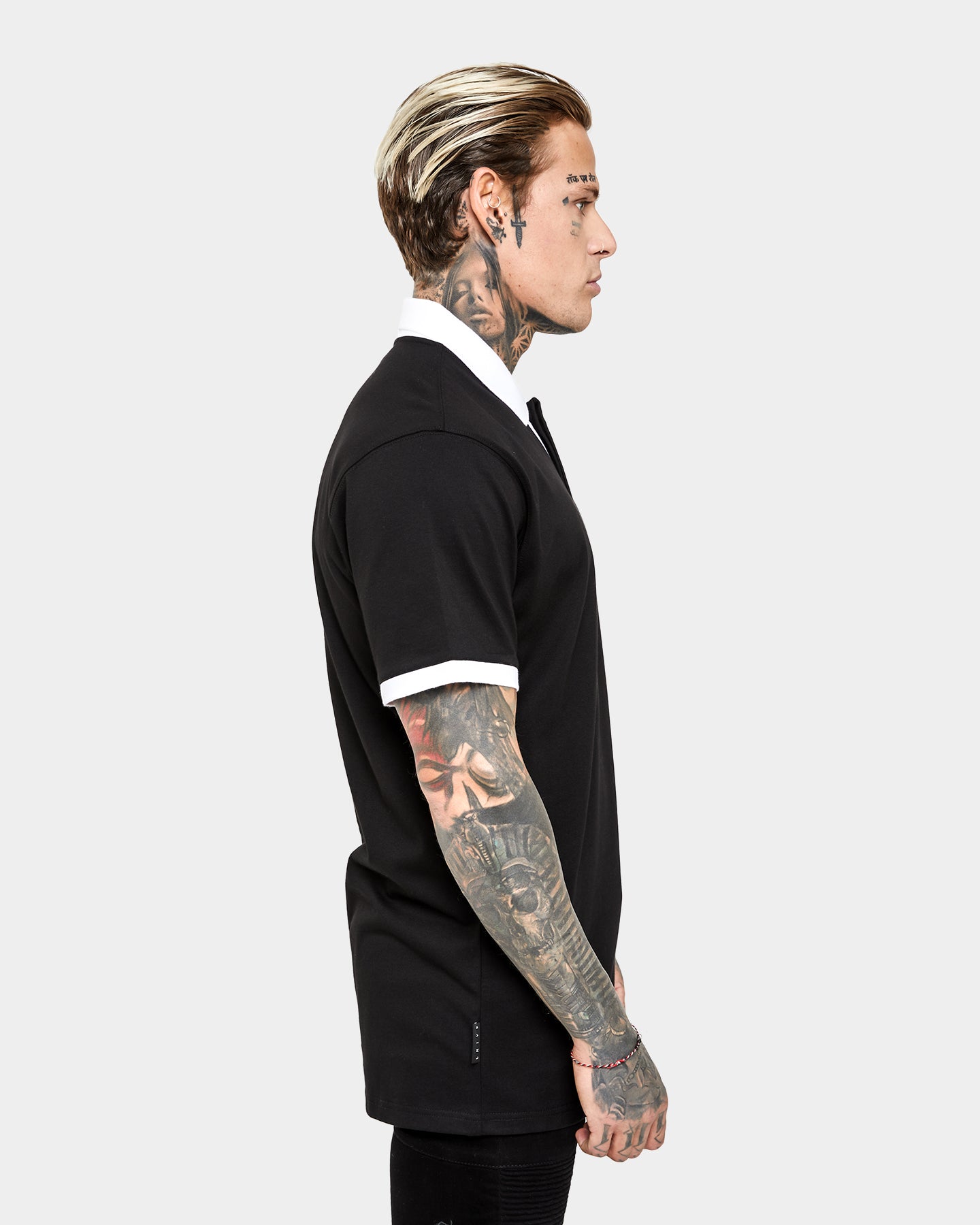 Saint Morta Icarus Polo Shirt Black/White、mySite、zt4zffjzw