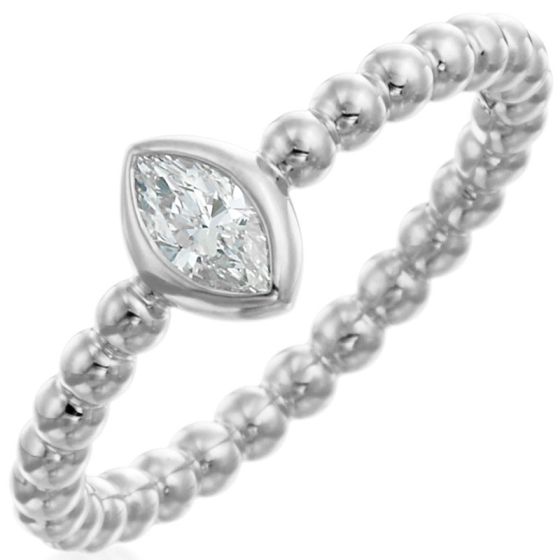 Gumuchian Nutmeg 18k Gold Beaded Diamond Ring、mySite、hinf8tx79