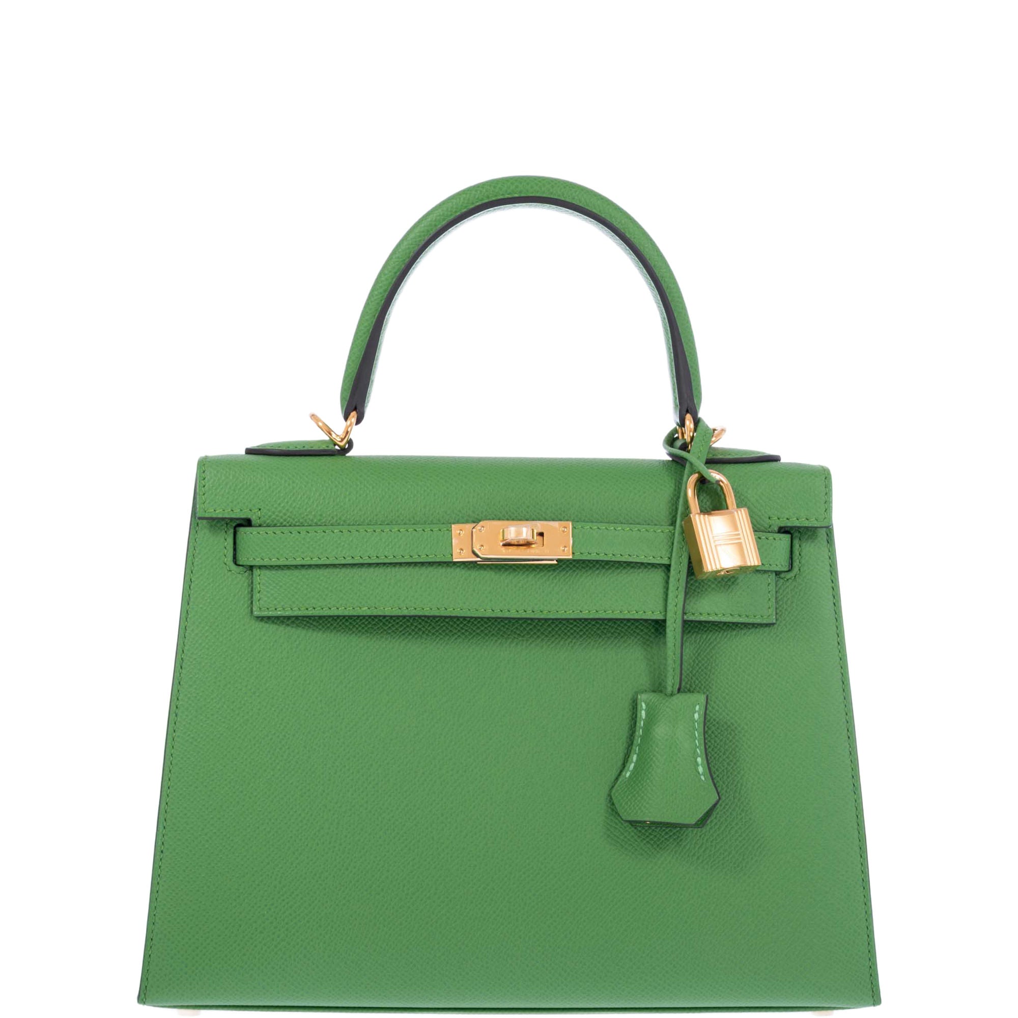 Hermès Kelly 25 Sellier Vert Yucca Epsom Gold Hardware、mySite、garminoutage.com