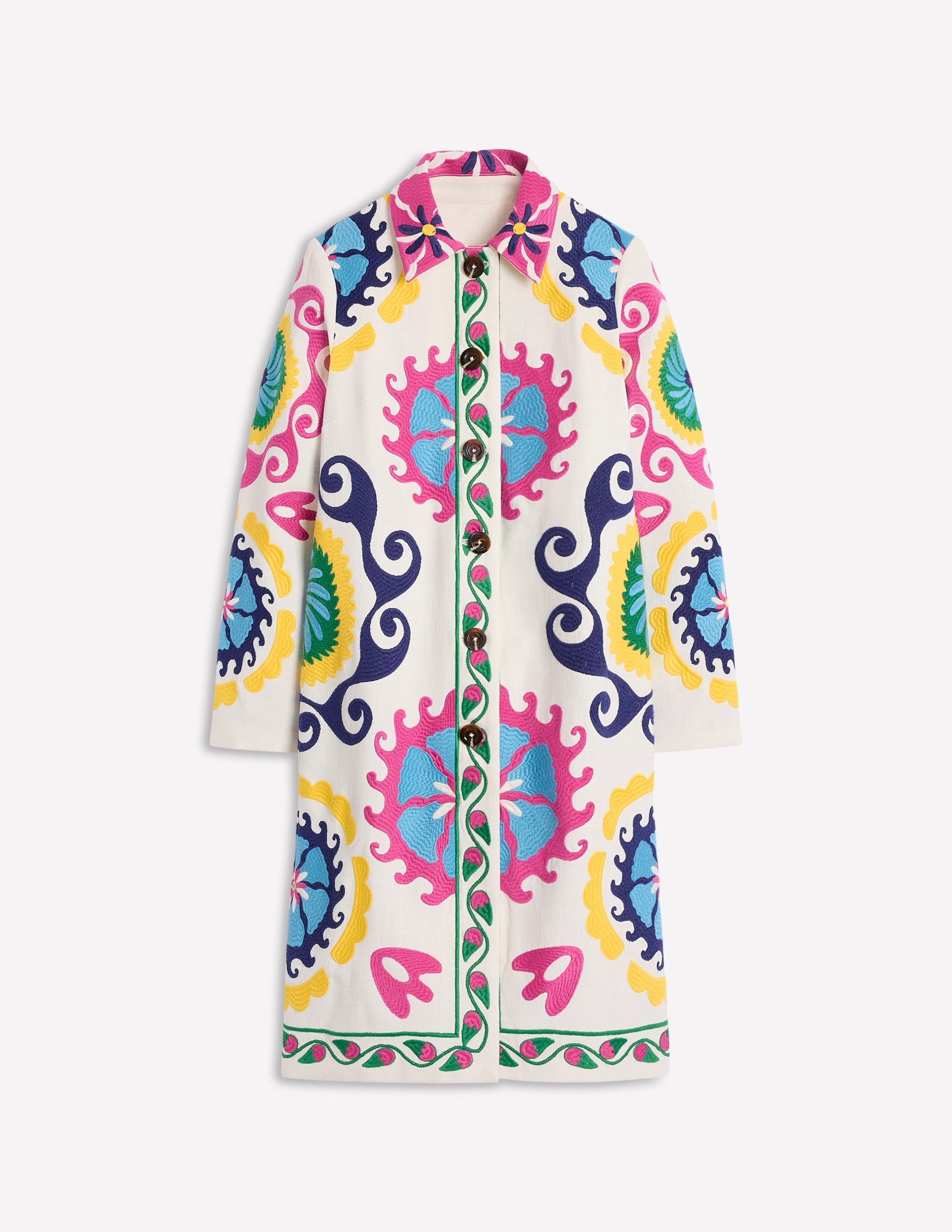  Embroidered Souvenir Coat-Multi, Ornamental Wave、mySite、ashleygrahame