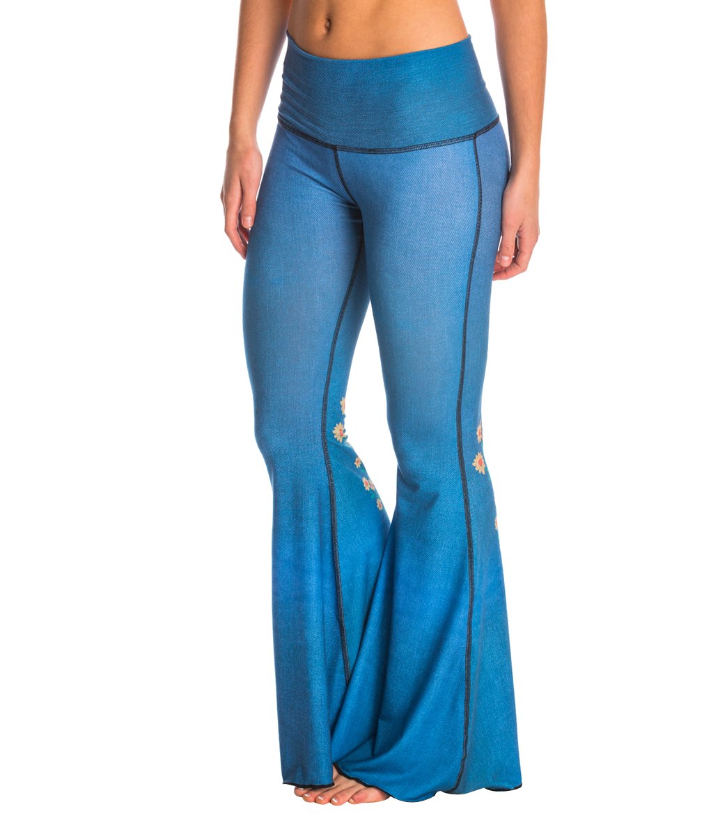 Teeki Woodstock Bell Bottom Yoga Pants、mySite、noshort
