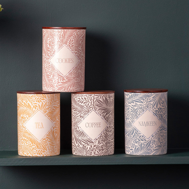 Stainless Steel Jar Canister Set | Multicolour | Set of 4、mySite、camillekostekn