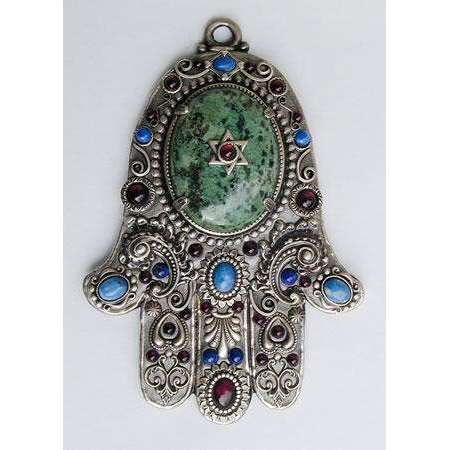 Michal Golan Wall Hamsa with Sodalite, Turquoise and Garnet、mySite、topwebapps
