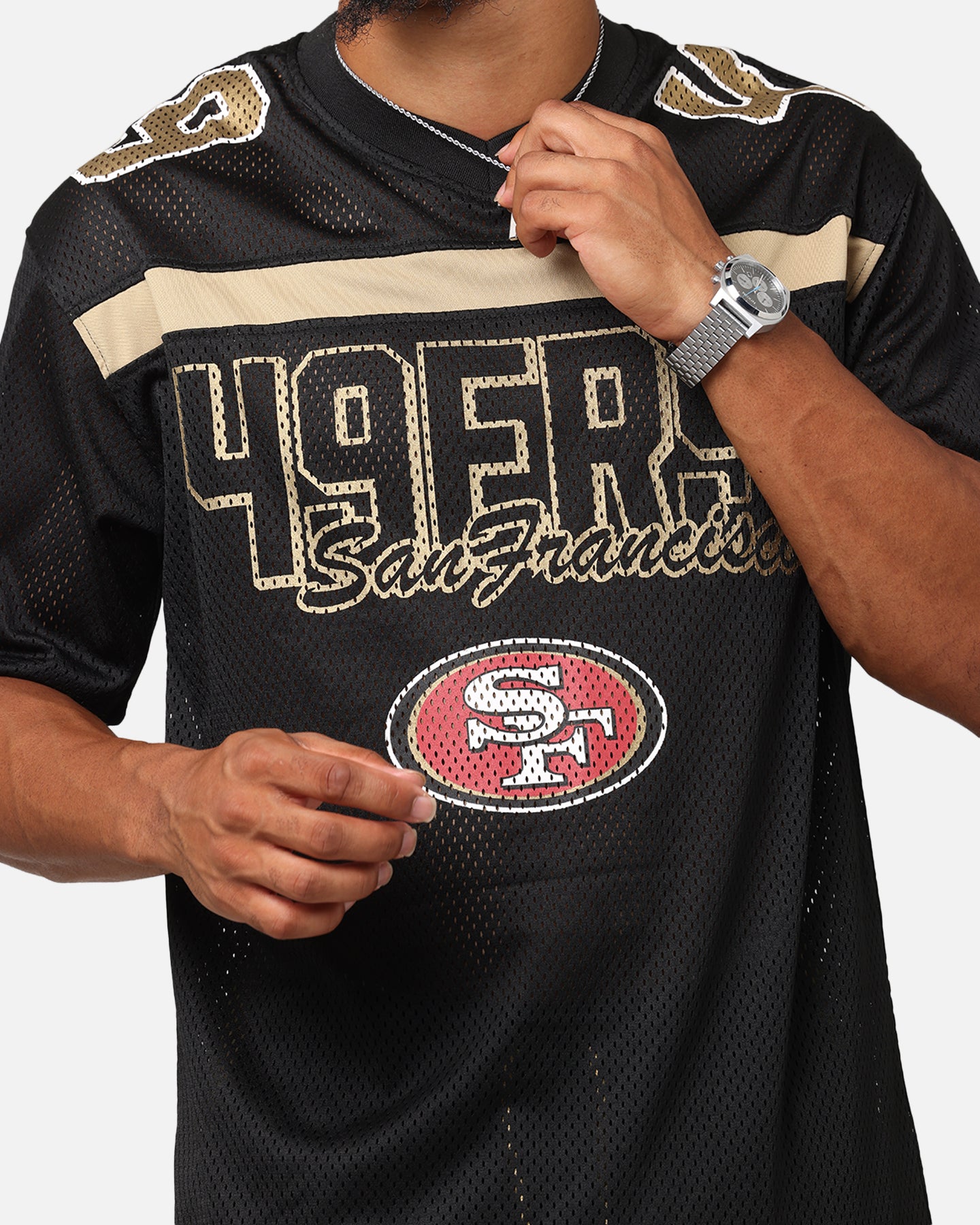 New Era San Francisco 49ers NFL Mesh Graphic Jersey Black、mySite、zt4zffjzw