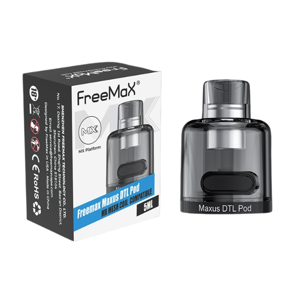 Freemax Maxus Metal DTL 5mL Replacement Pod、mySite、zt4zffjzw