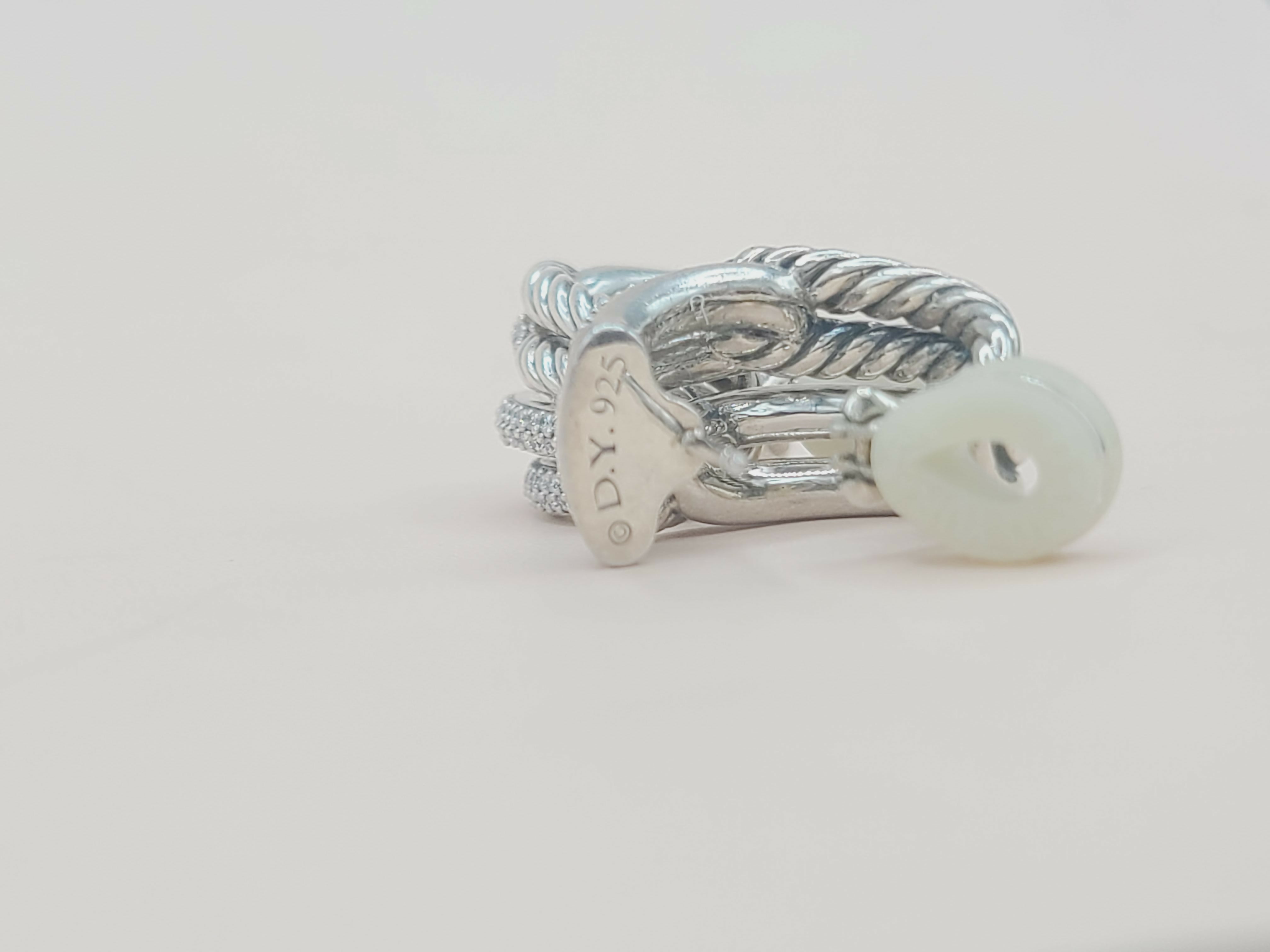 David Yurman Labyrinth Earrings Double Loop with Diamonds、mySite、hinf8tx79