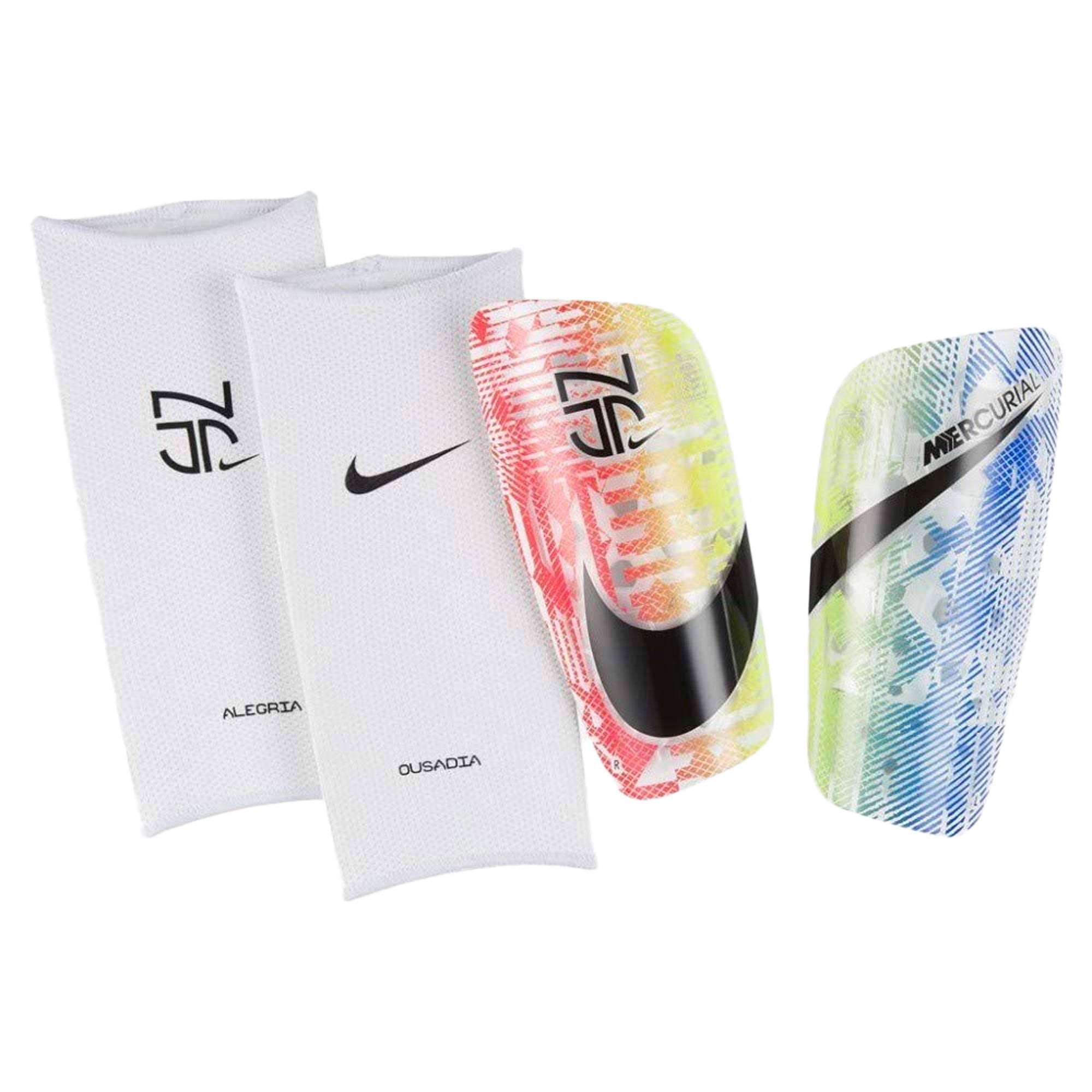 Nike Men's Mercurial Lite Neymar Jr Shin Guards White/Multi Color、mySite、noshort
