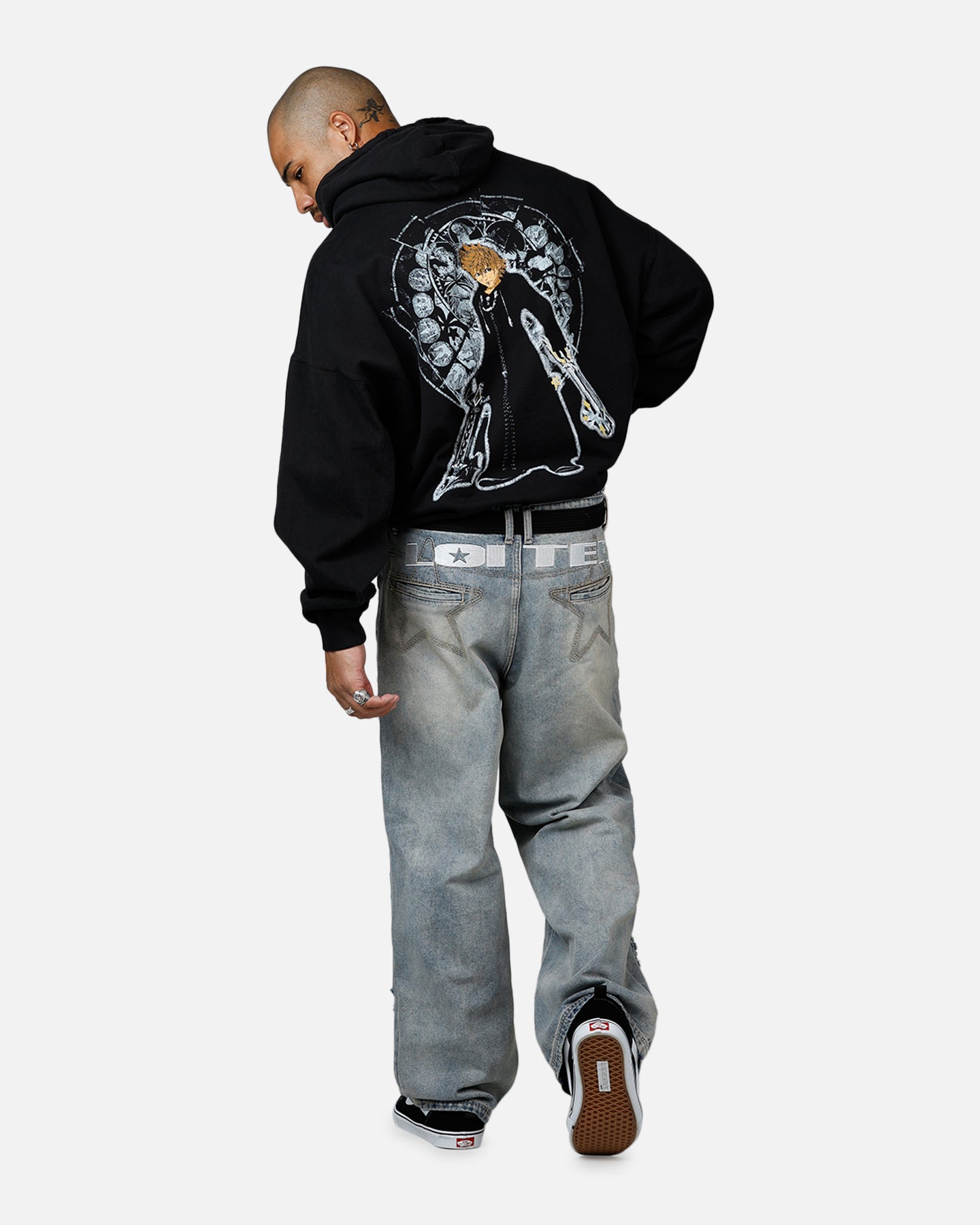 Goat Crew Disney Kingdom Hearts Roxas Premium Hoodie Black、mySite、zt4zffjzw