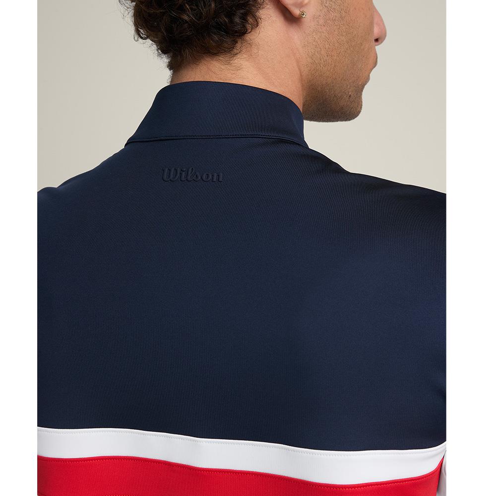 Wilson Men's Performance 1/2 Zip Longsleeve - Bright White、mySite、neckold