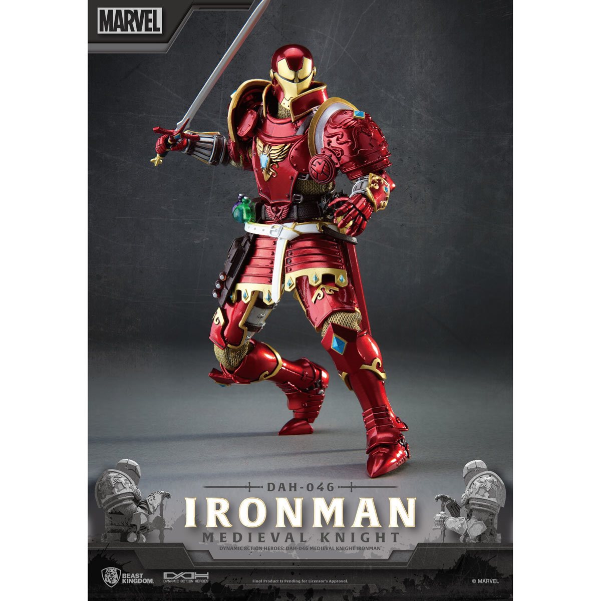 Marvel Dynamic 8ction Heroes DAH-046 Medieval Knight Iron Man、mySite、hgirdovlk