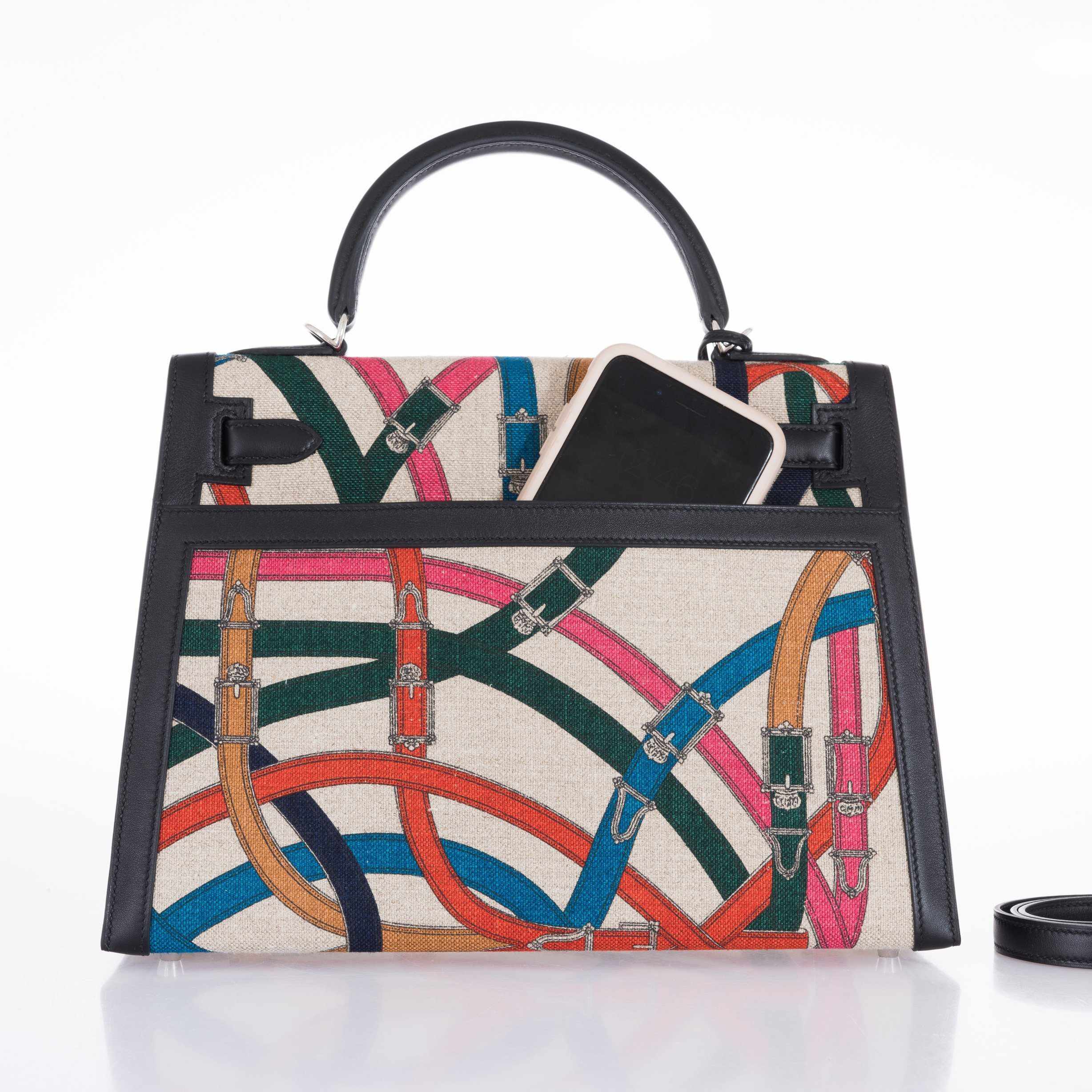 Hermès Kelly 32 Sellier Toile De Camp Cavalcadour Palladium Hardware、mySite、garminoutage.com