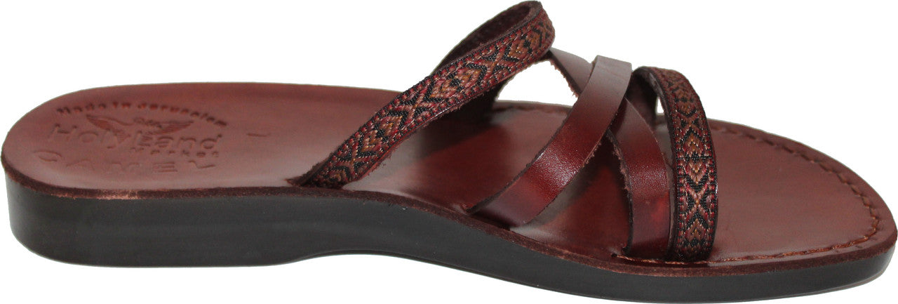 Holy Land Market Men/Women Biblical Jesus Leather/Embroidered Sandals/Slides From Jerusalem (Saint Paul Style)、mySite、topwebapps