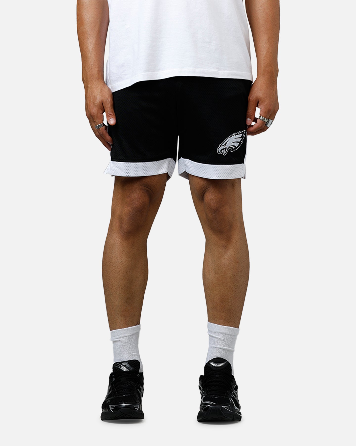 New Era Philadelphia Eagles Sport Class Shorts Black/White、mySite、zt4zffjzw