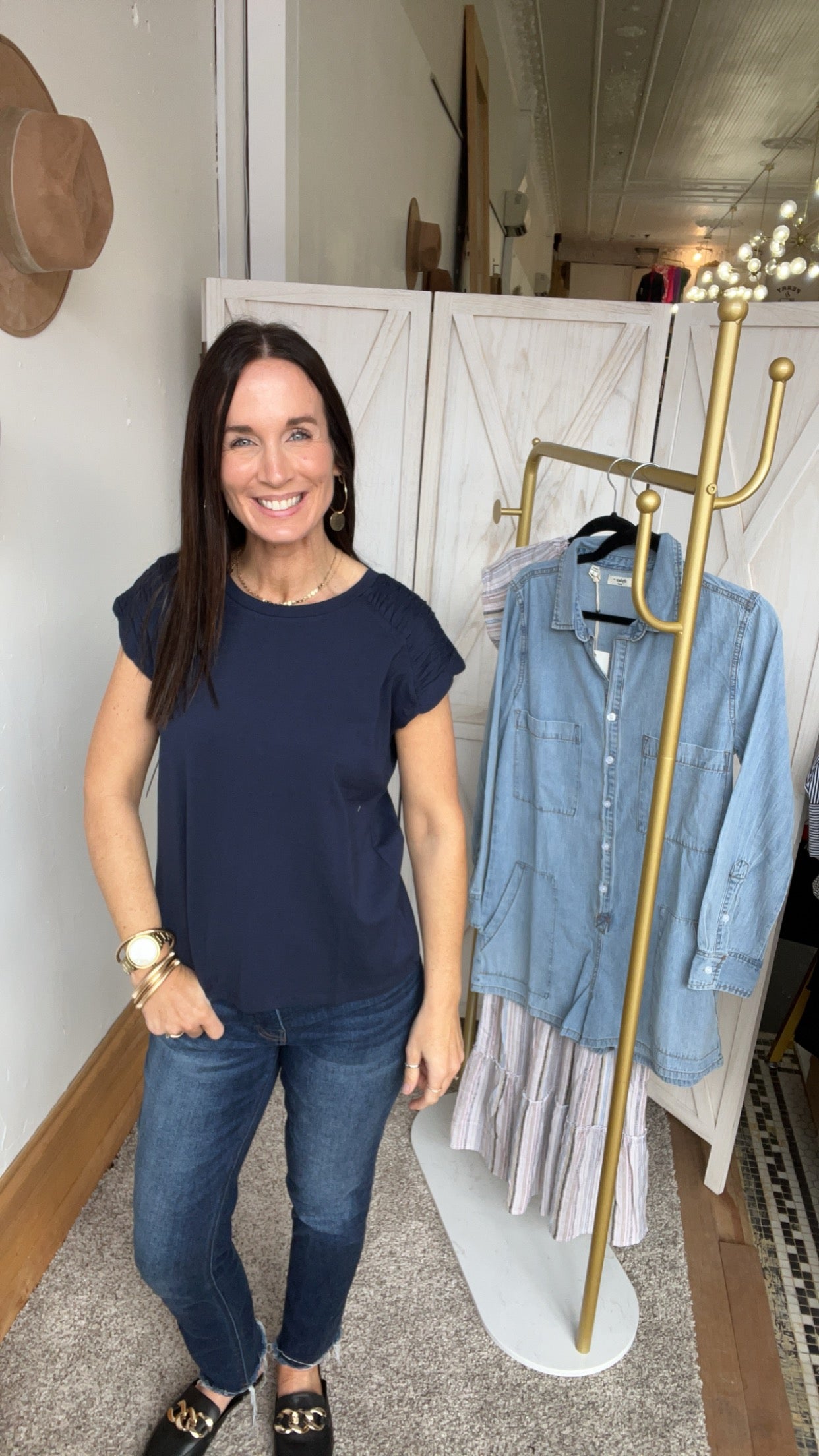 Liverpool Smock Shoulder Top、mySite、garagedoors4me