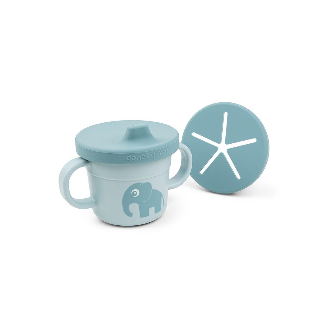  Done by Deer Foodie Spout/Snack Cup - Blue - Elphee、mySite、merchandisen