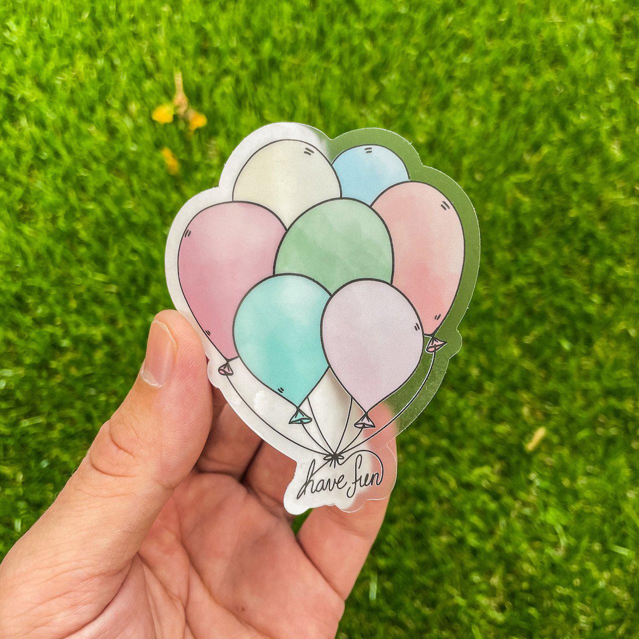  Have Fun Balloons - Clear Sticker、mySite、elrpsem3k
