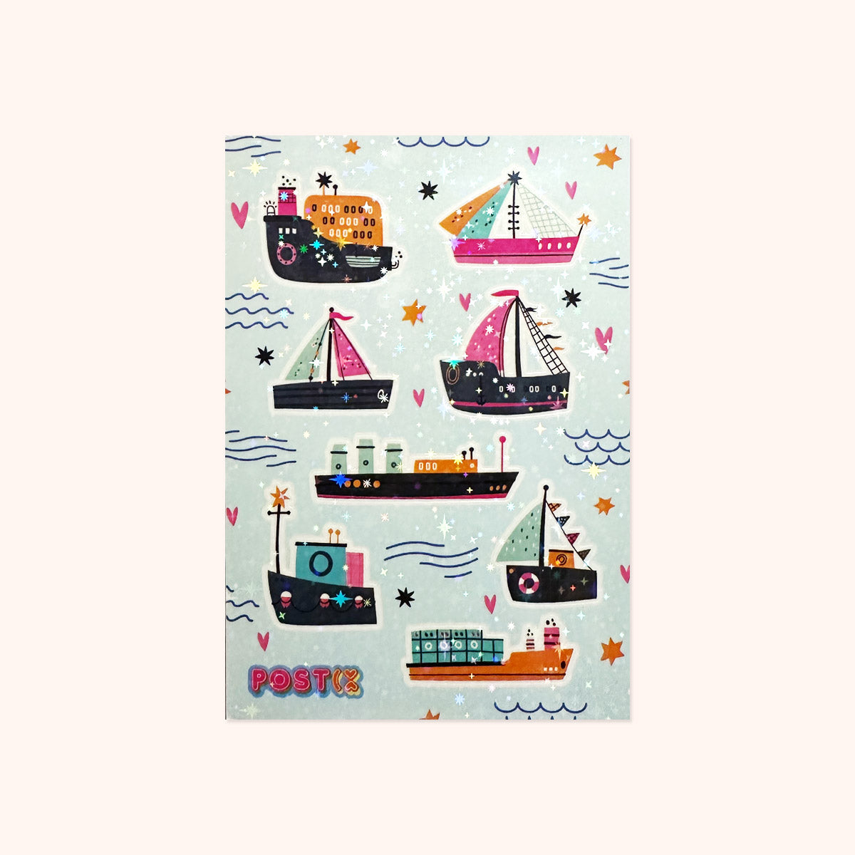  Pacific Ships Hologram Sticker Sheet、mySite、ghnorth