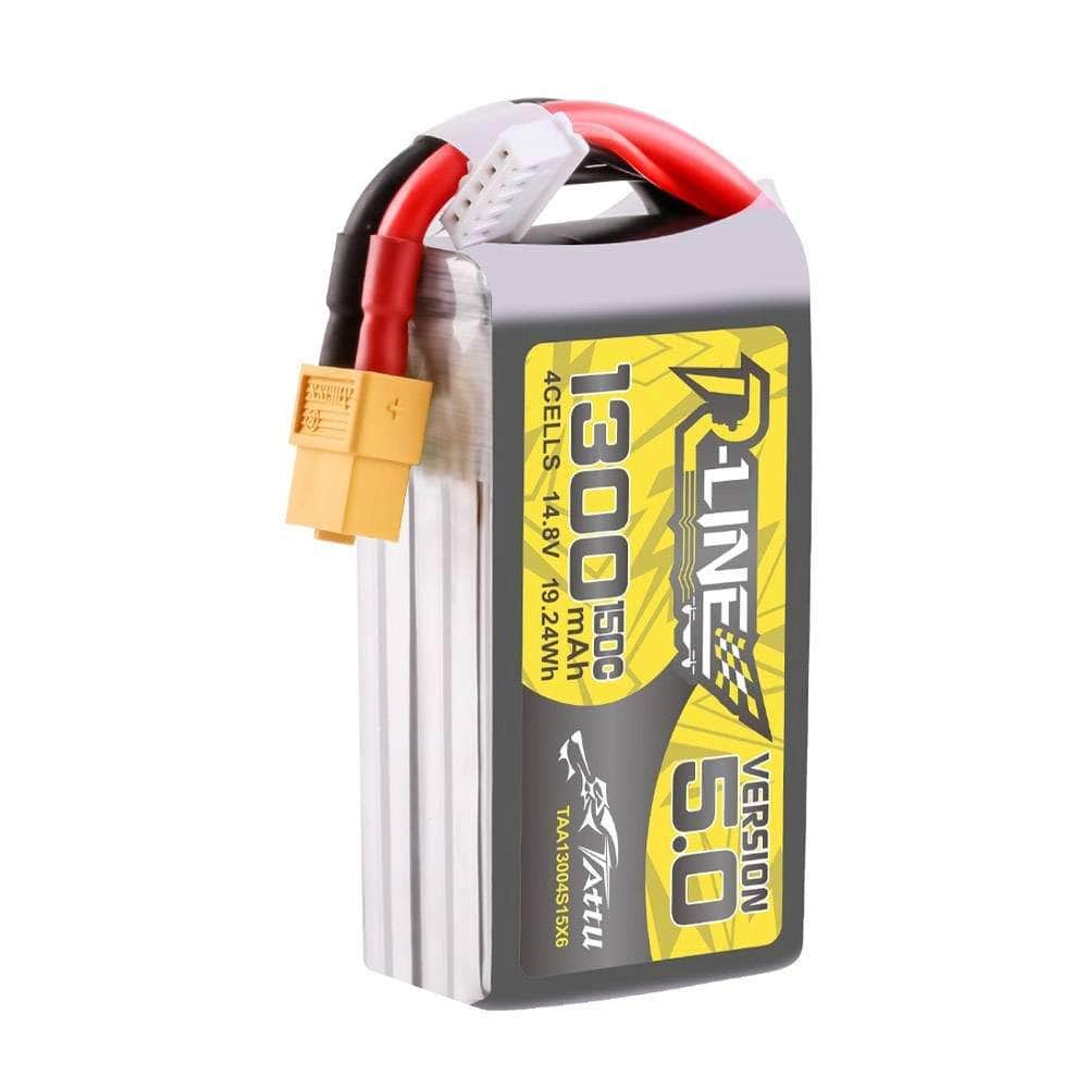  Tattu R-Line Version 5.0 1300mAh 4S 14.8V 150C Lipo Battery - XT60、mySite、merchandisen