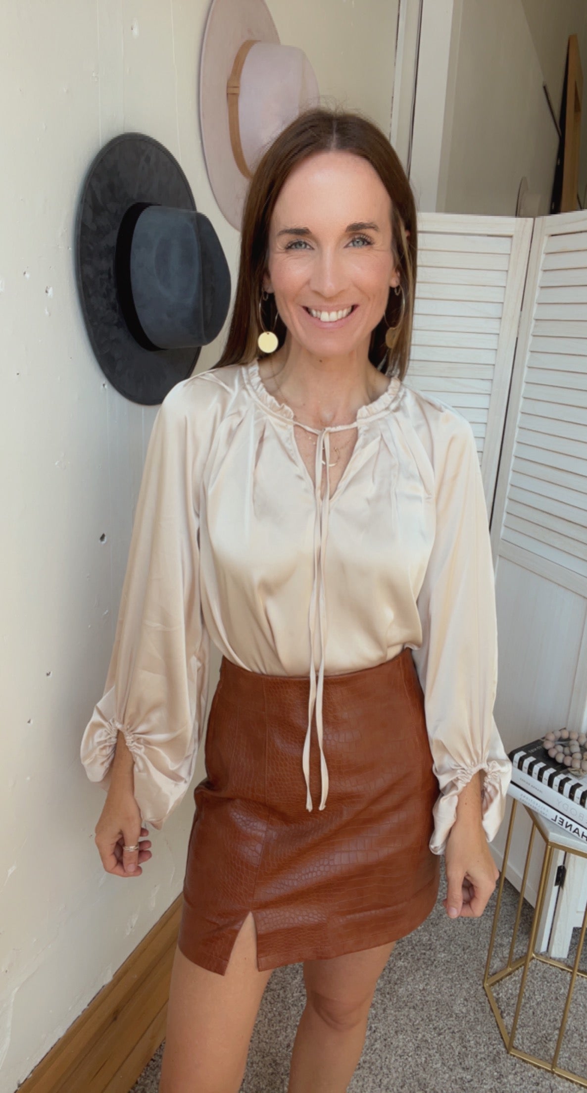 Out for Brunch Satin Blouse、mySite、garagedoors4me