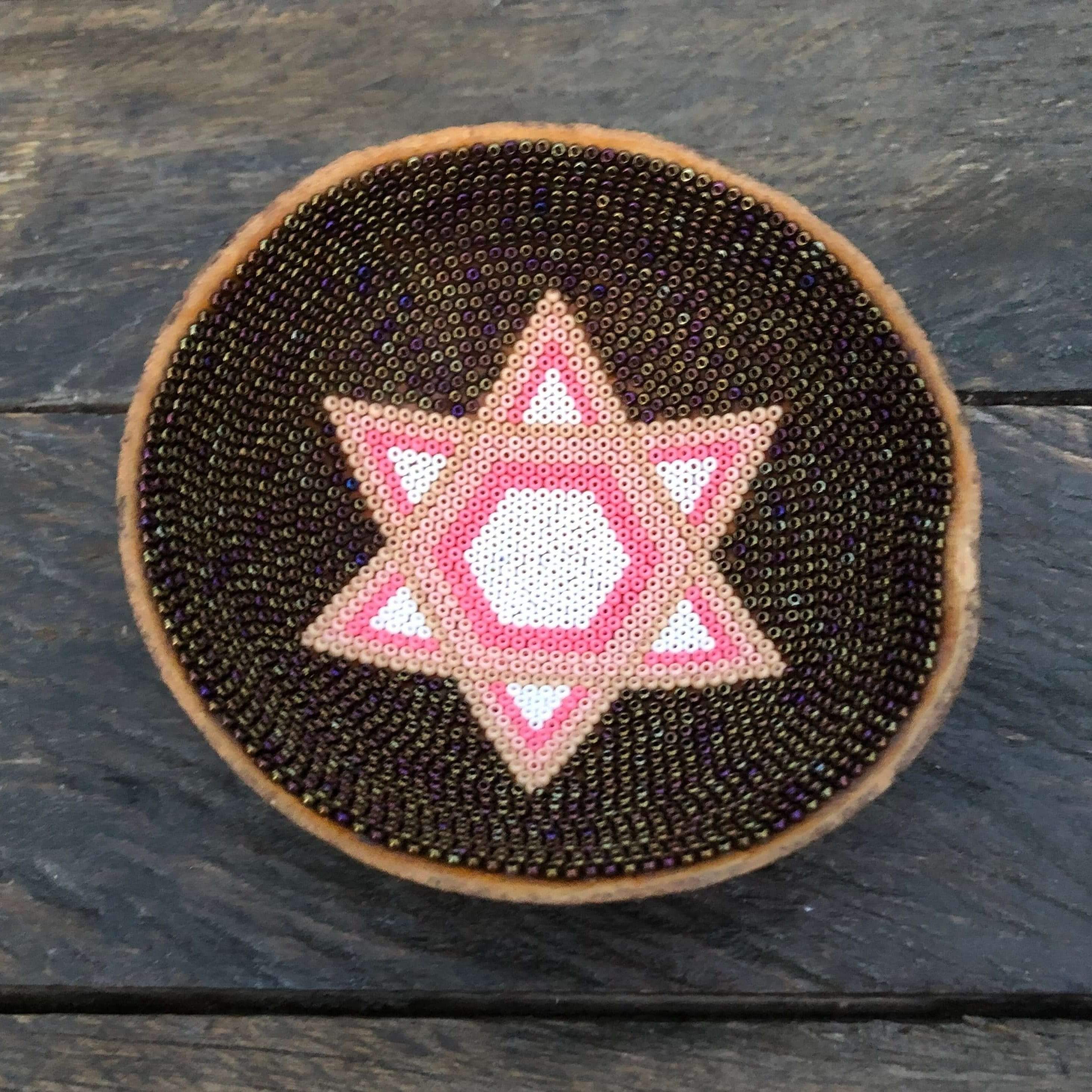Handmade Star of David Trinket Bowl - Yellow/Blue or Brown/Pink、mySite、topwebapps