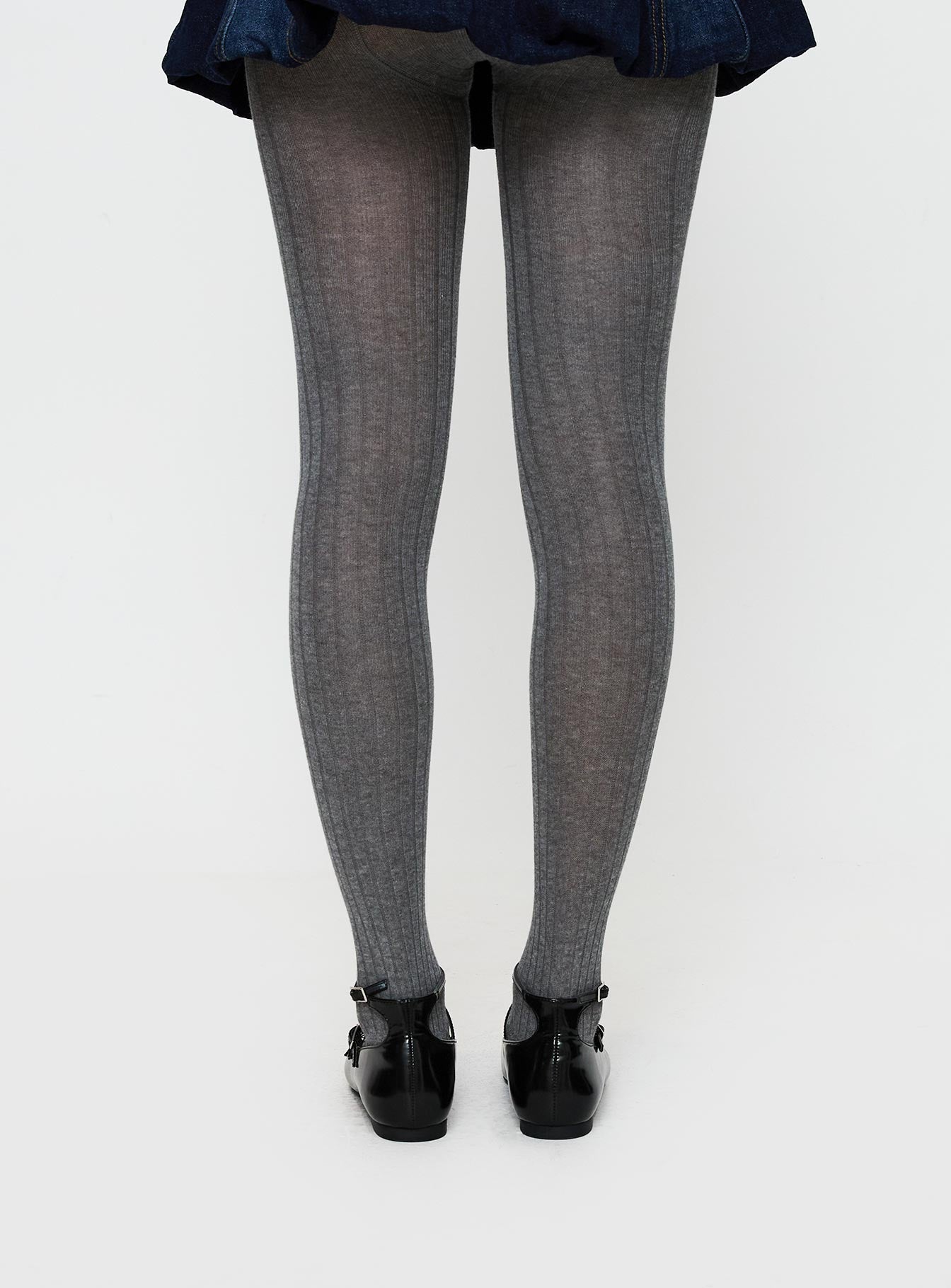Flashback Ribbed Stockings Grey、mySite、solidvoid