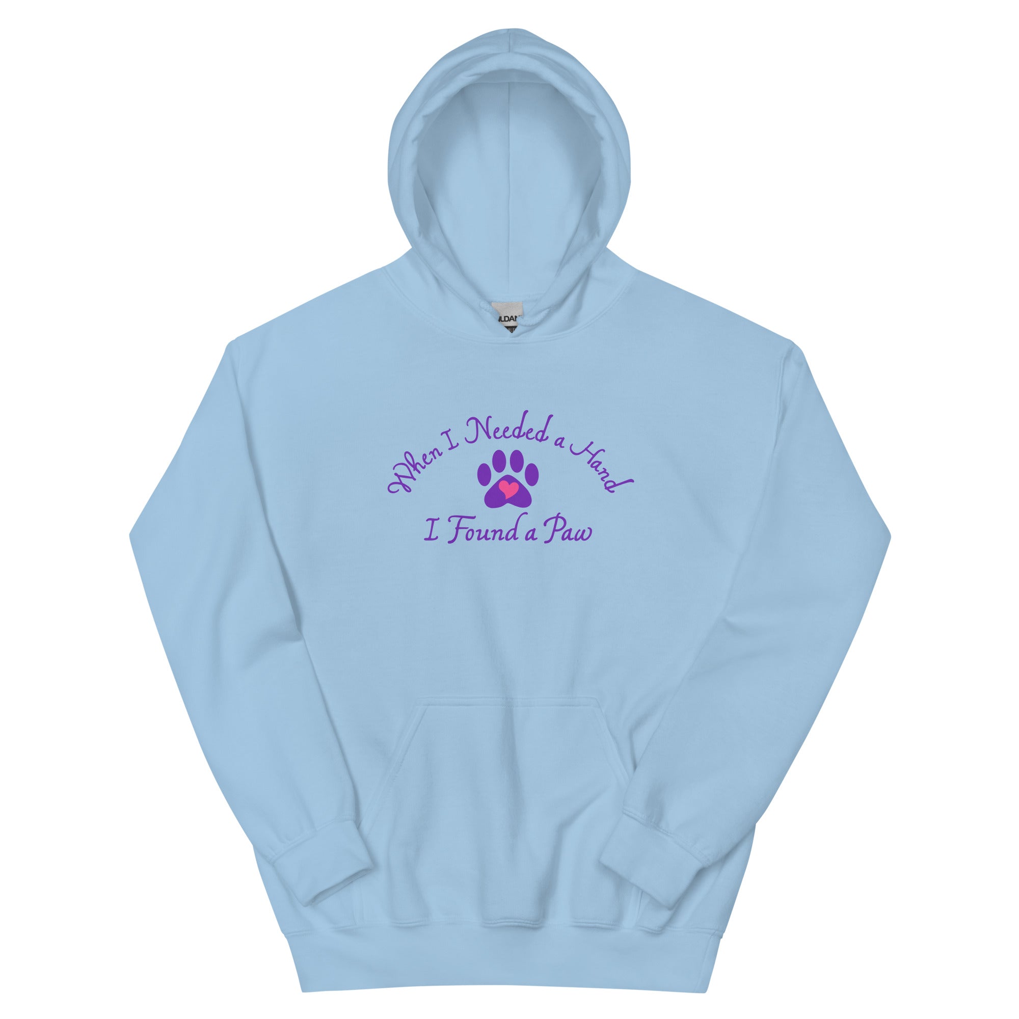 When I Needed a Hand I Found A Paw Hoodie、mySite、camillekostekn
