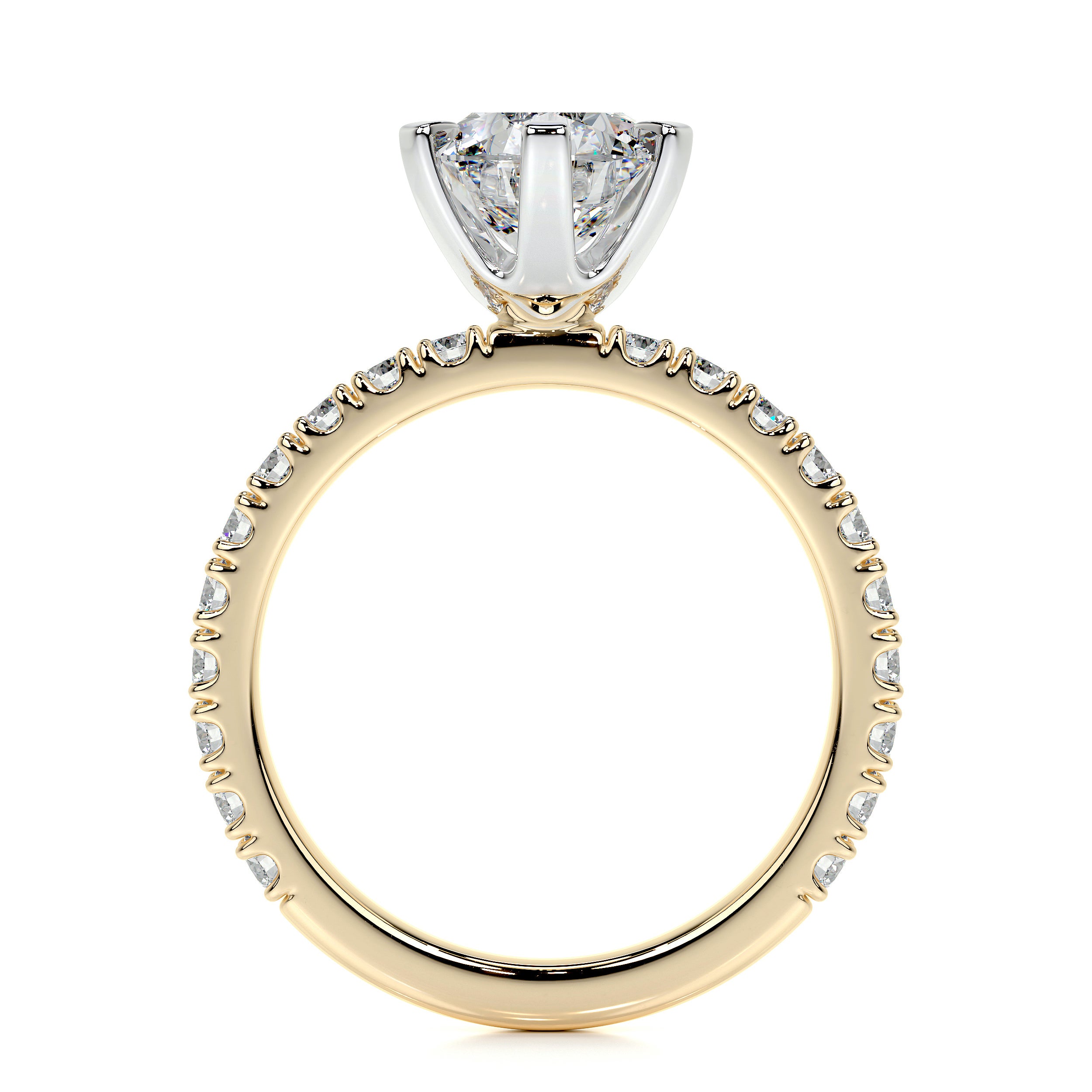 Veronica Lab Grown Diamond Ring -18K Yellow Gold、mySite、hinf8tx79