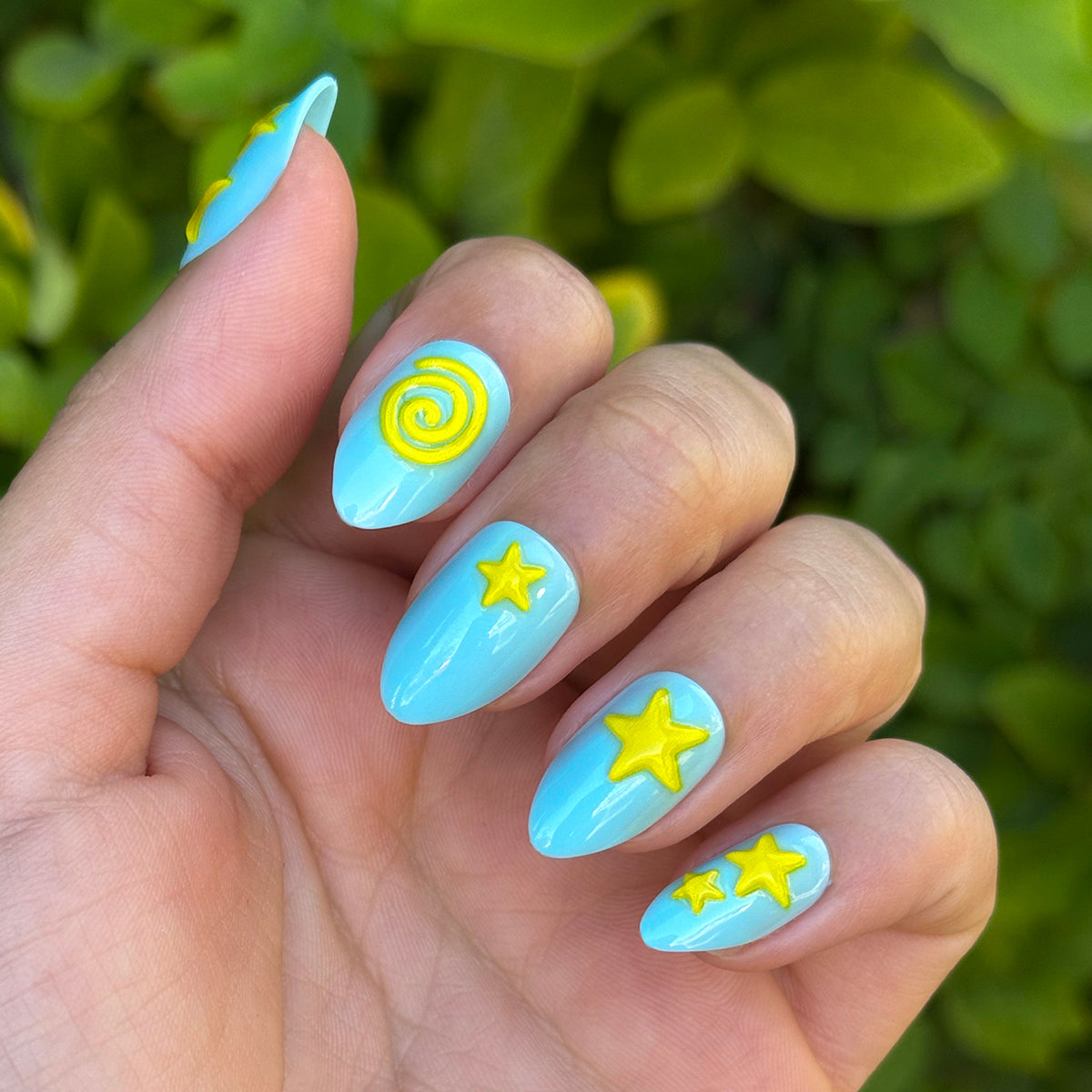 Fun Zone - Press-On | Medium | Almond、mySite、solidvoid