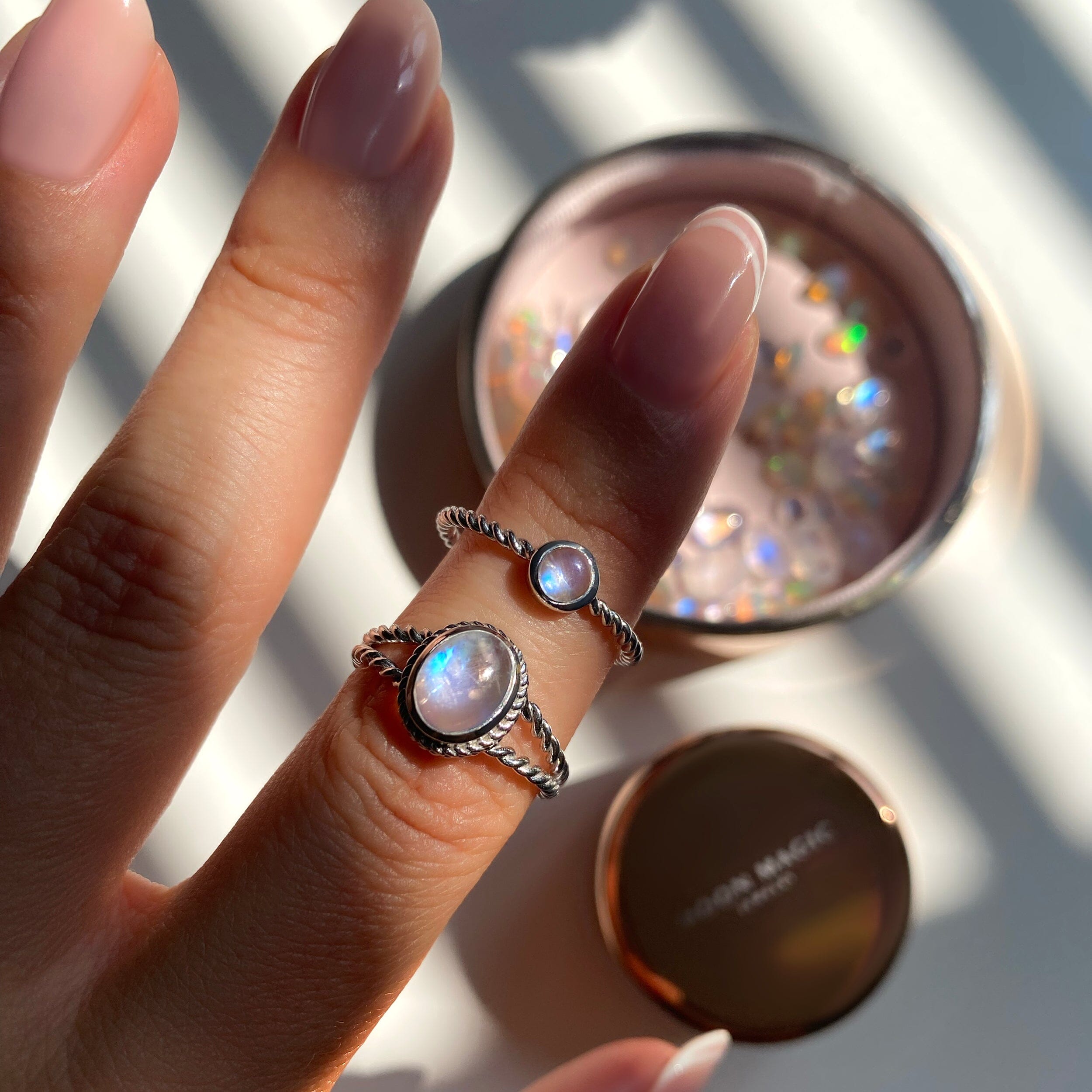 Moonstone Ring - Cloudy Shield、mySite、hinf8tx79