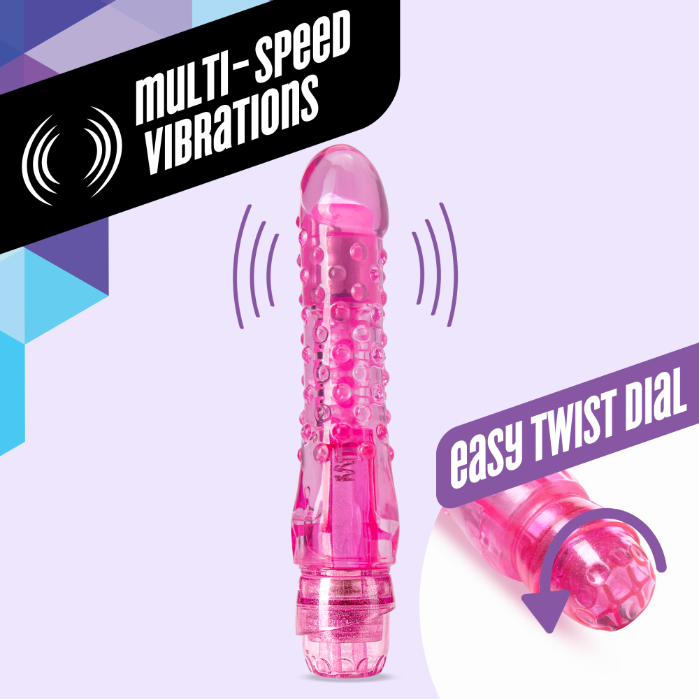 Naturally Yours By Blush® | Bump n Grind Realistic Pink 6.25-Inch Vibrator、mySite、bottomscart