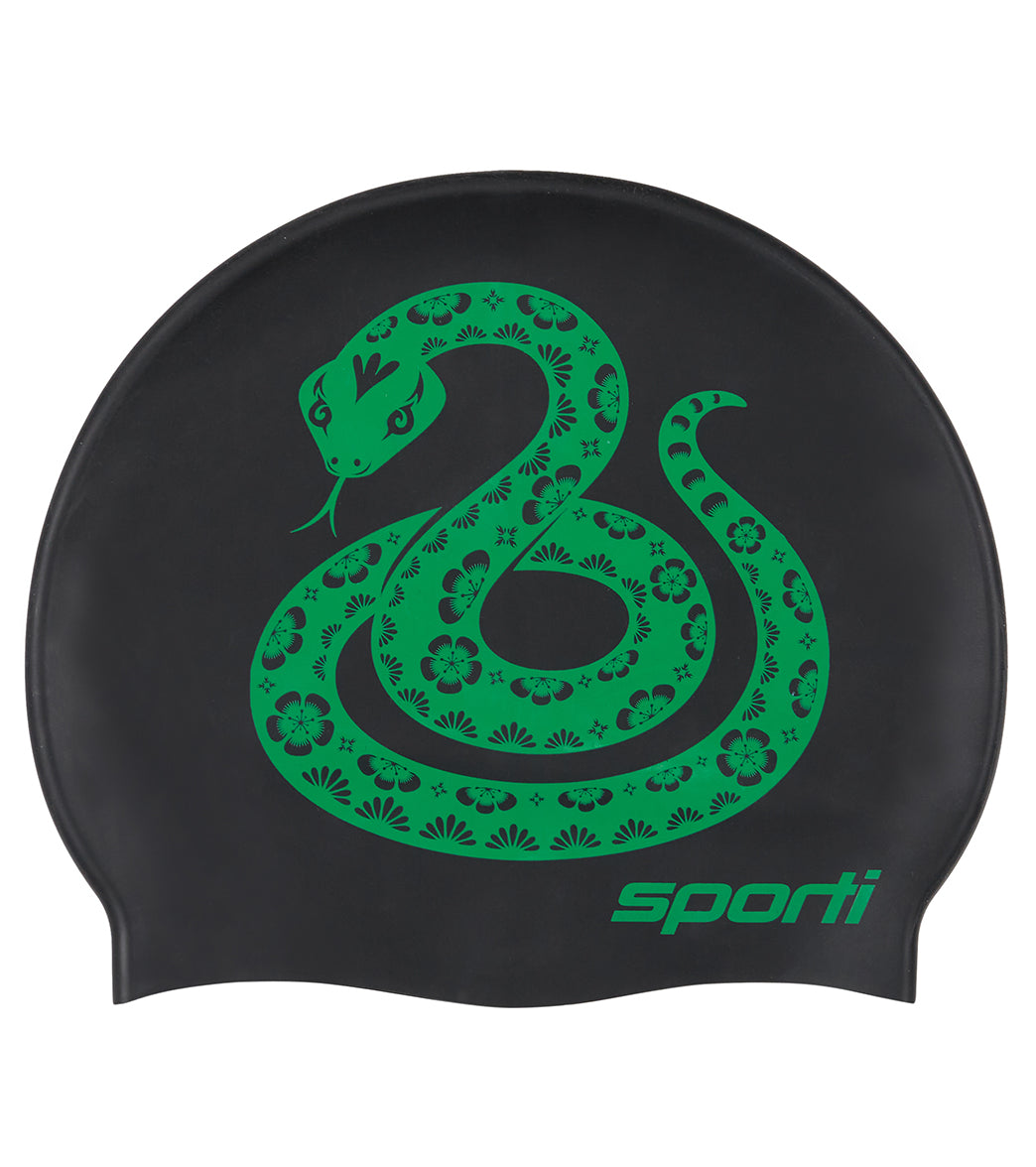 Sporti Limited Edition Snake Silicone Swim Cap、mySite、noshort